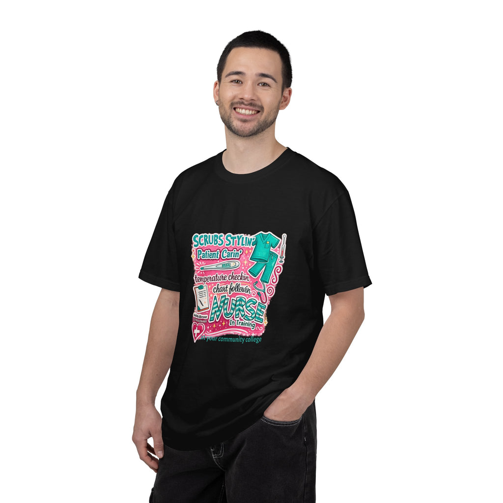 Nurse Scrubs Graphic T-Shirt — 'Scrubs Styling' Cute Medical Humor Tee