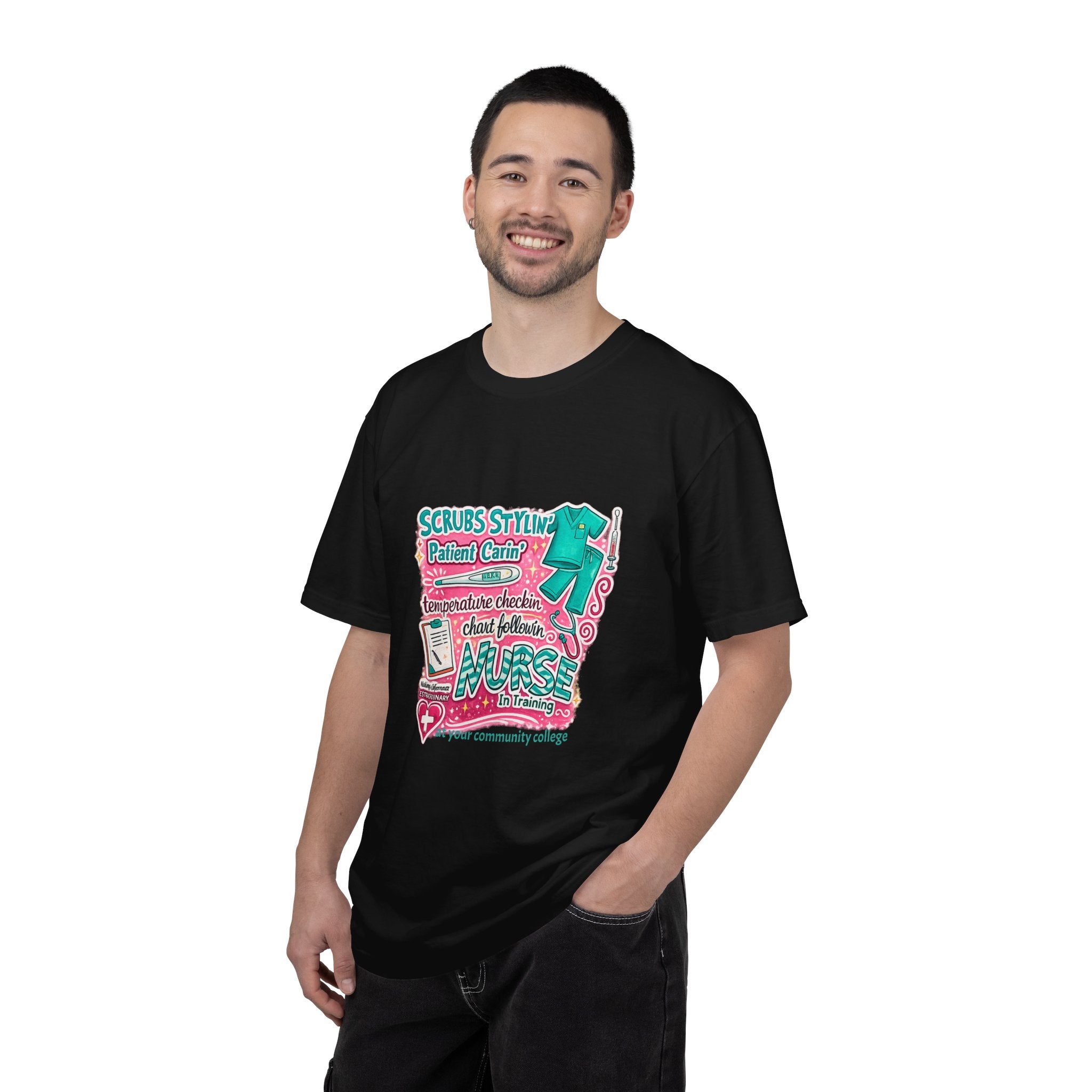 Nurse Scrubs Graphic T-Shirt — 'Scrubs Styling' Cute Medical Humor Tee