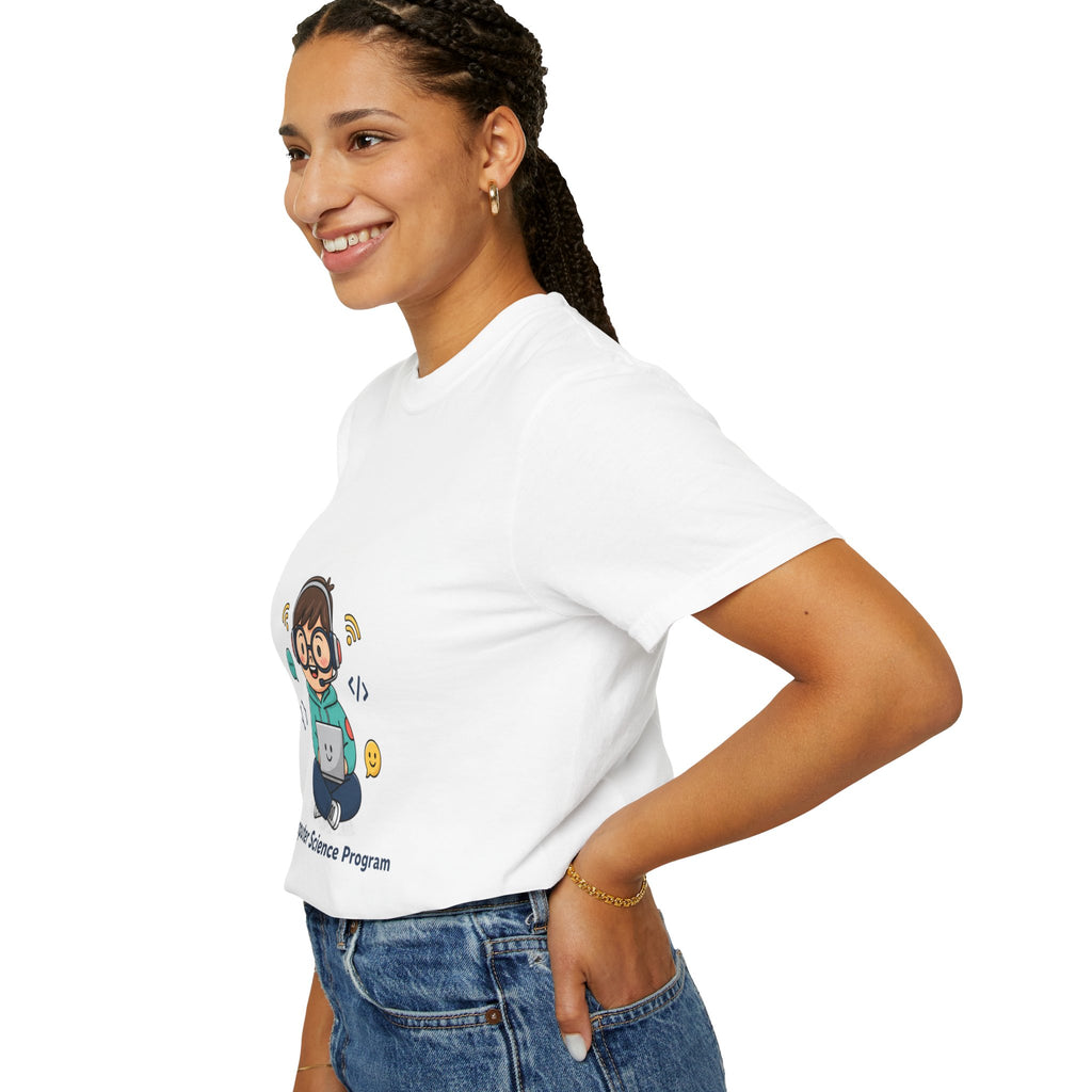 Computer Science Program T-Shirt — Cute Programmer Cartoon Tee