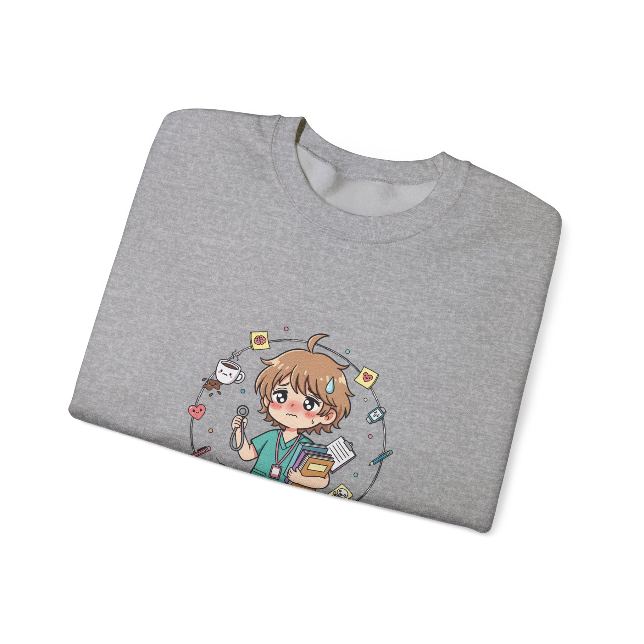 Medical Assistant Program Crewneck Sweatshirt — Cute Anime Student Design