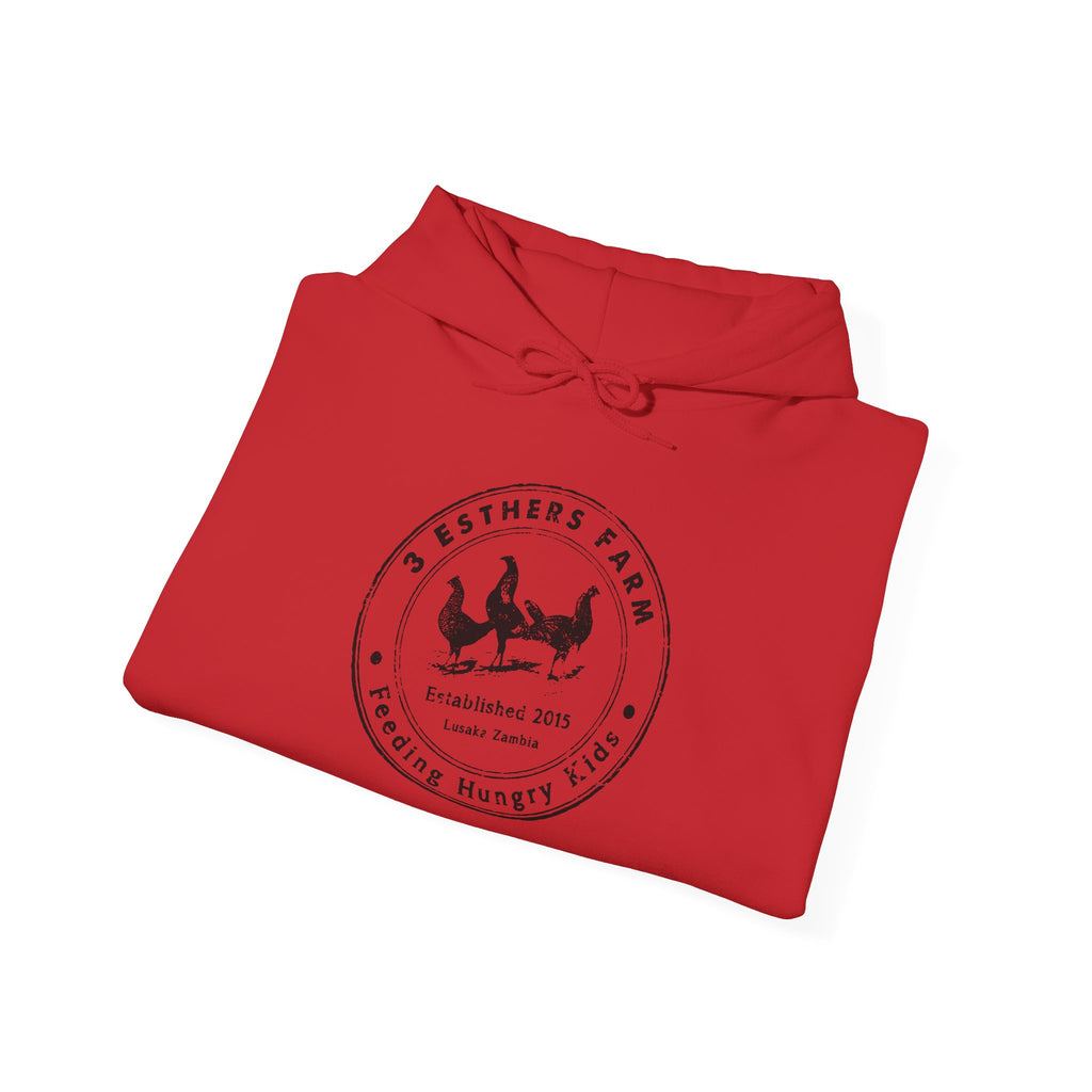 Farmhouse Chicken Hoodie — Crest Logo ‘Est. 2021’ Cozy Pullover
