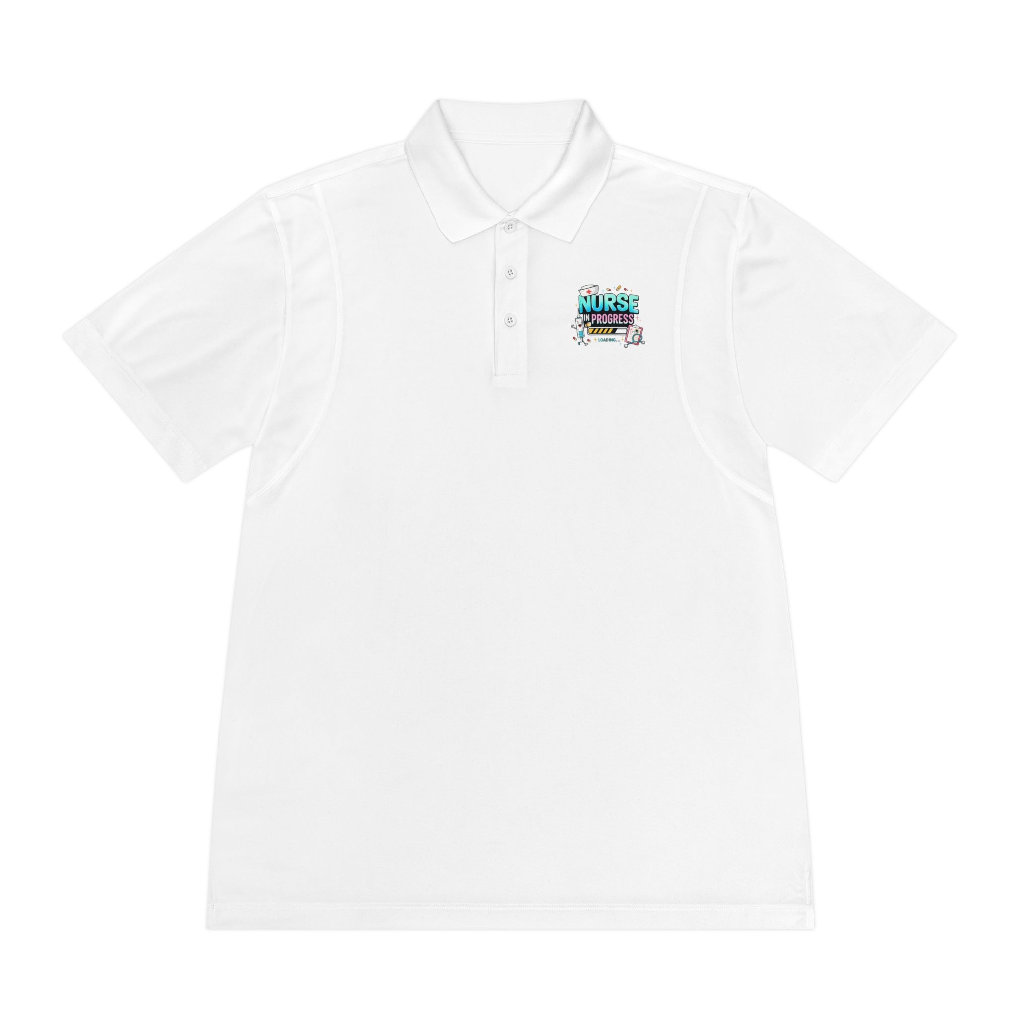Nurse Progress Polo Shirt — Funny Medical Progress Bar Polo for Nurses