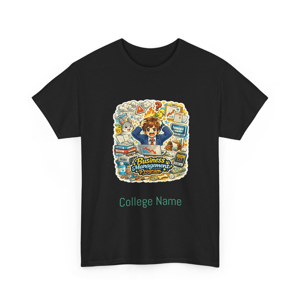 Business Management Major T-Shirt - Cute College Illustration Tee