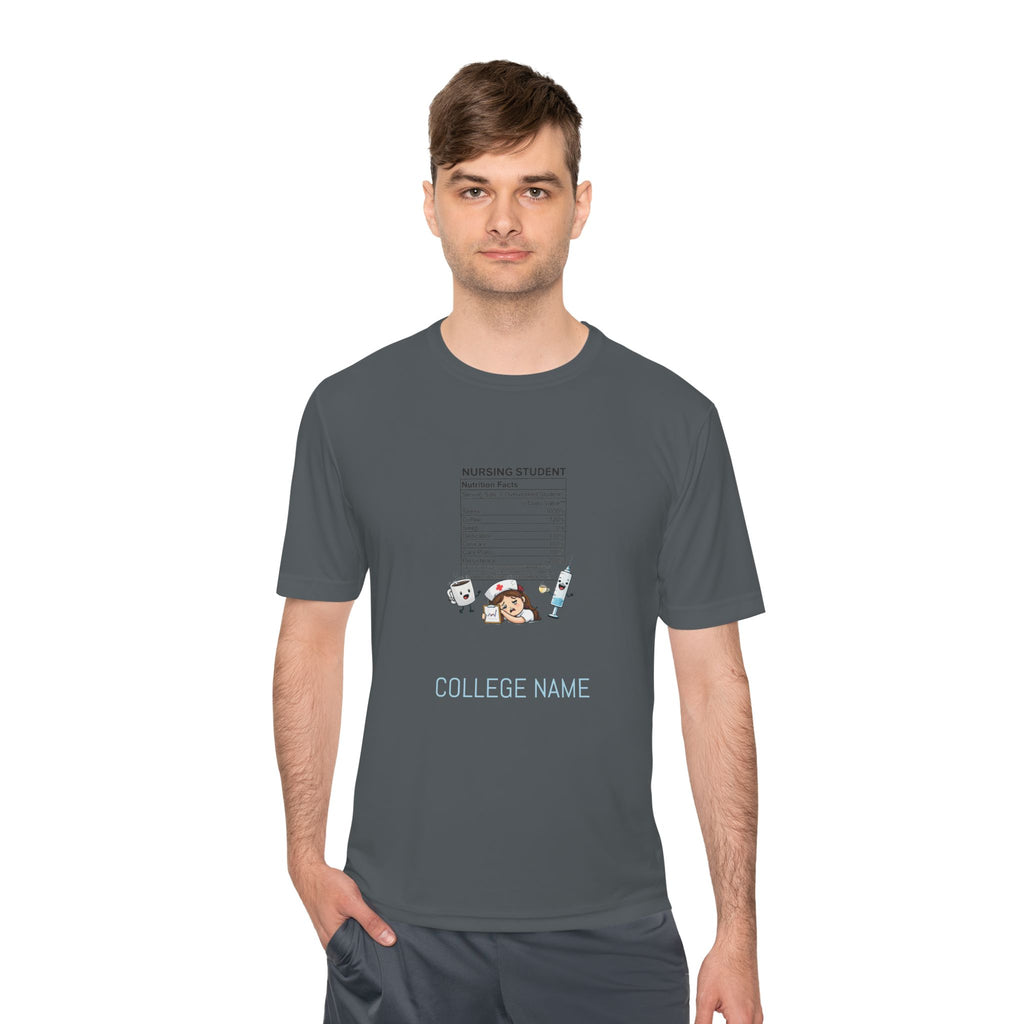 Nursing Student Nutrition Facts Tee — Funny Nursing School Gift