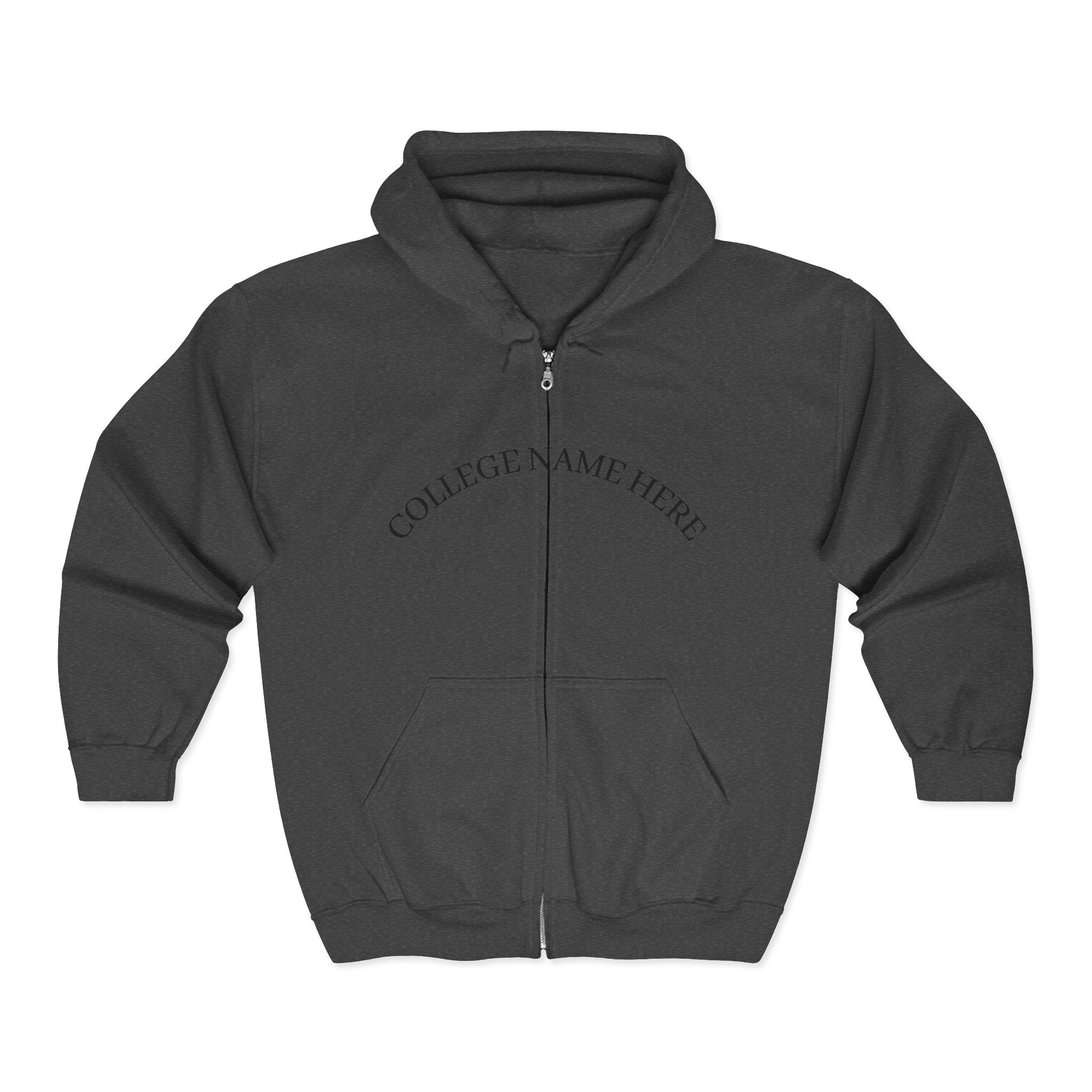 Nursing Program Zip Hoodie — 'Nursing Program Will Not Defeat Me' Full-Zip Sweatshirt