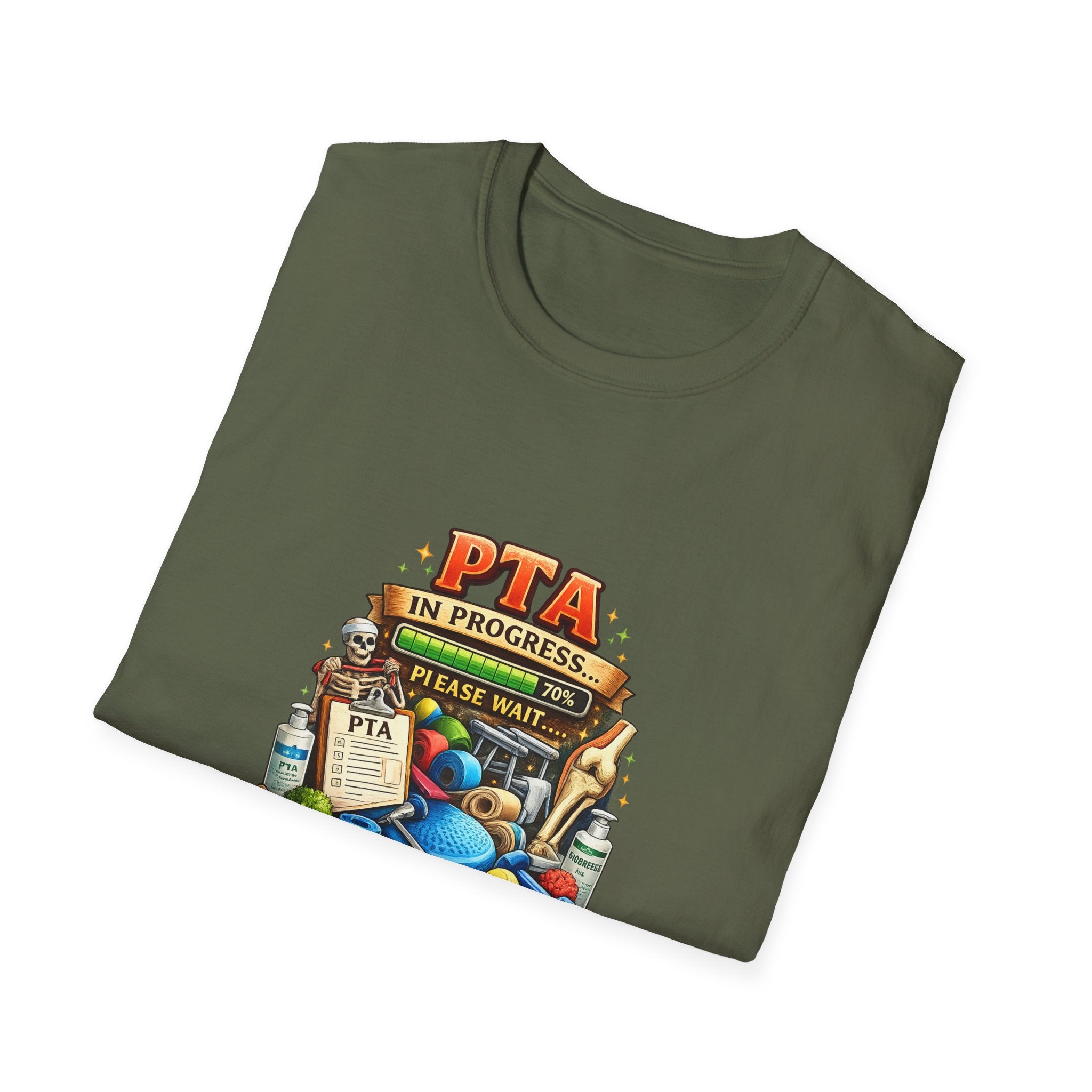 PTA In Progress T-Shirt — Physical Therapy Assistant Funny Therapist Gift