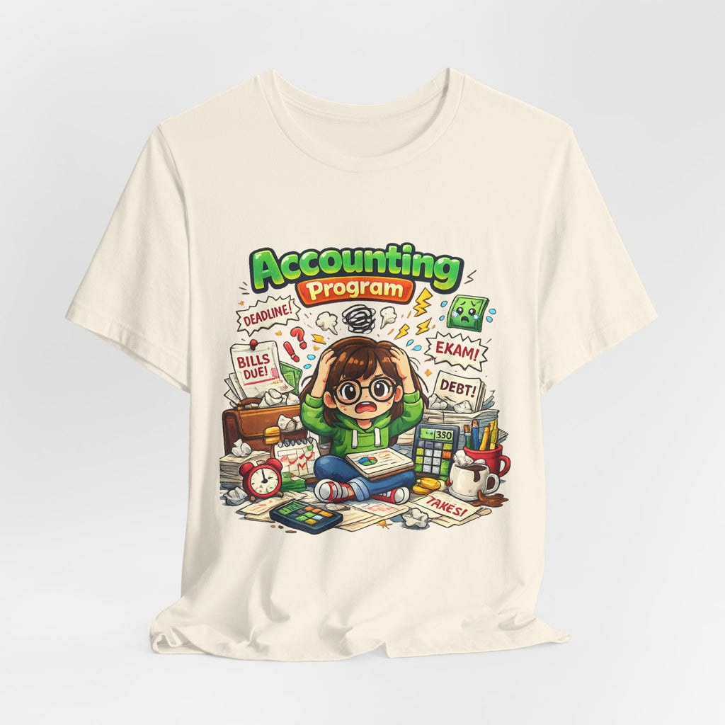 Accounting Program Student Tee — Cute Study Cartoon College Shirt