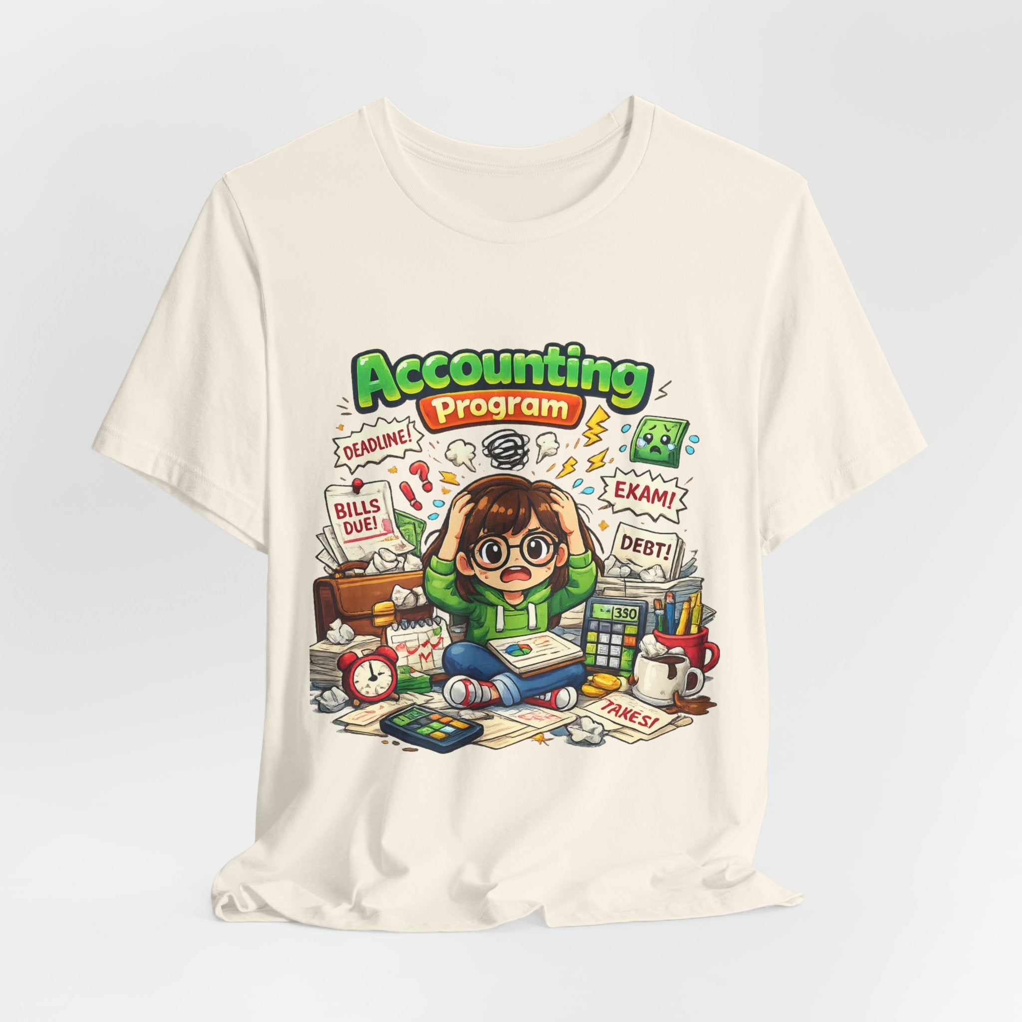 Accounting Program Student Tee — Cute Study Cartoon College Shirt