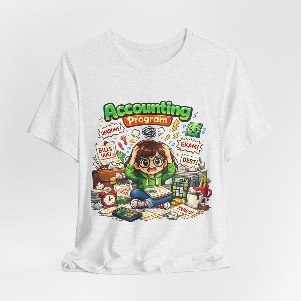 Accounting Program Student Tee — Cute Study Cartoon College Shirt