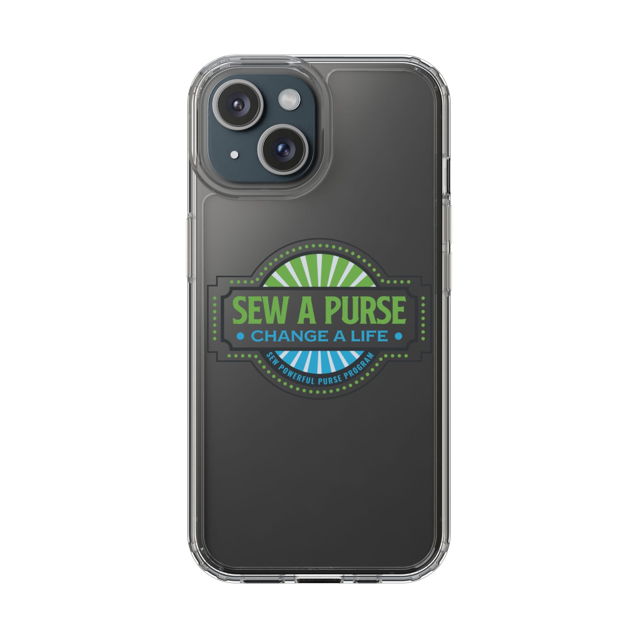 Clear Case — “Sew a Purse, Change a Life” Charity Phone Case