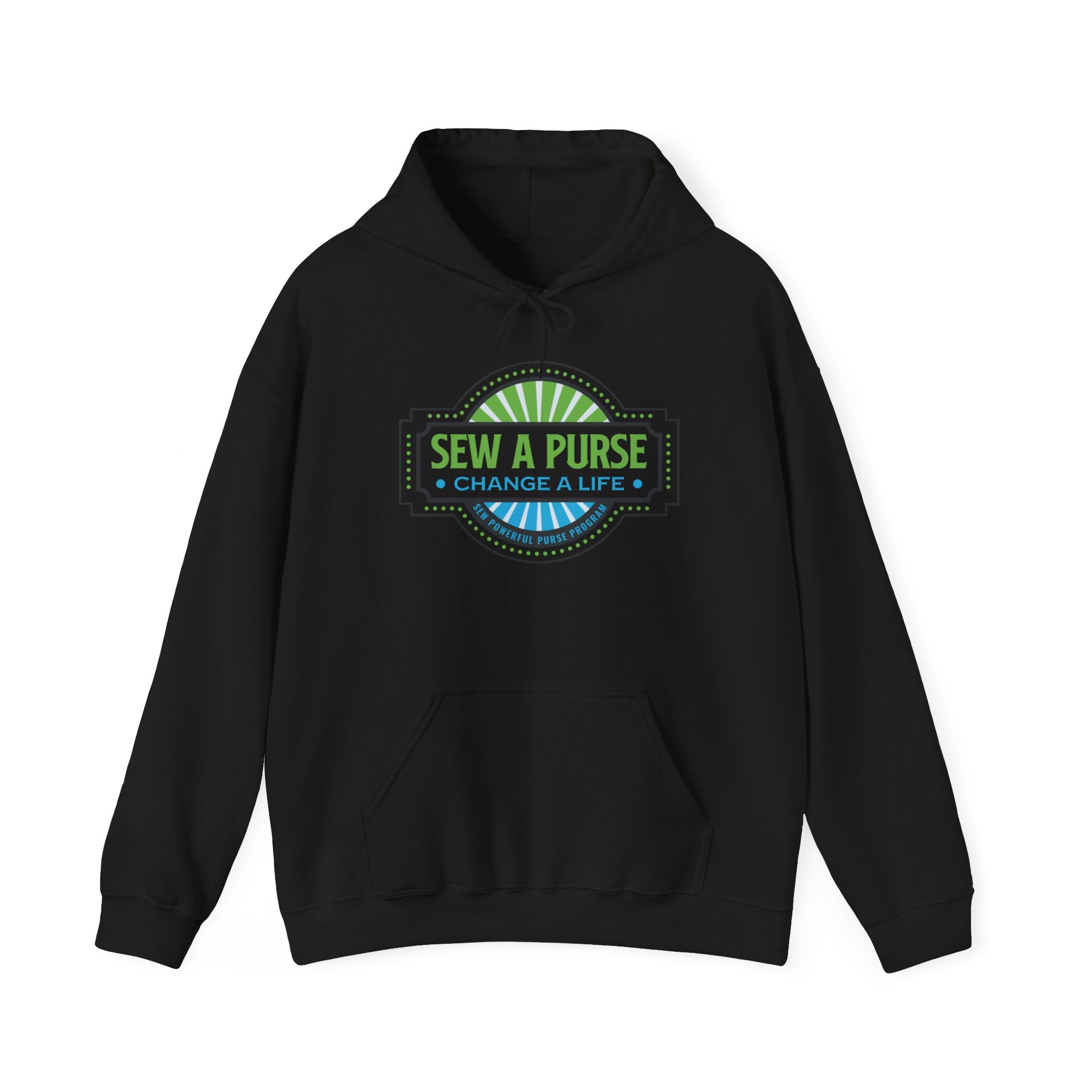Sew A Purse 'Change a Life' Hoodie — Sewing Charity Logo Pullover