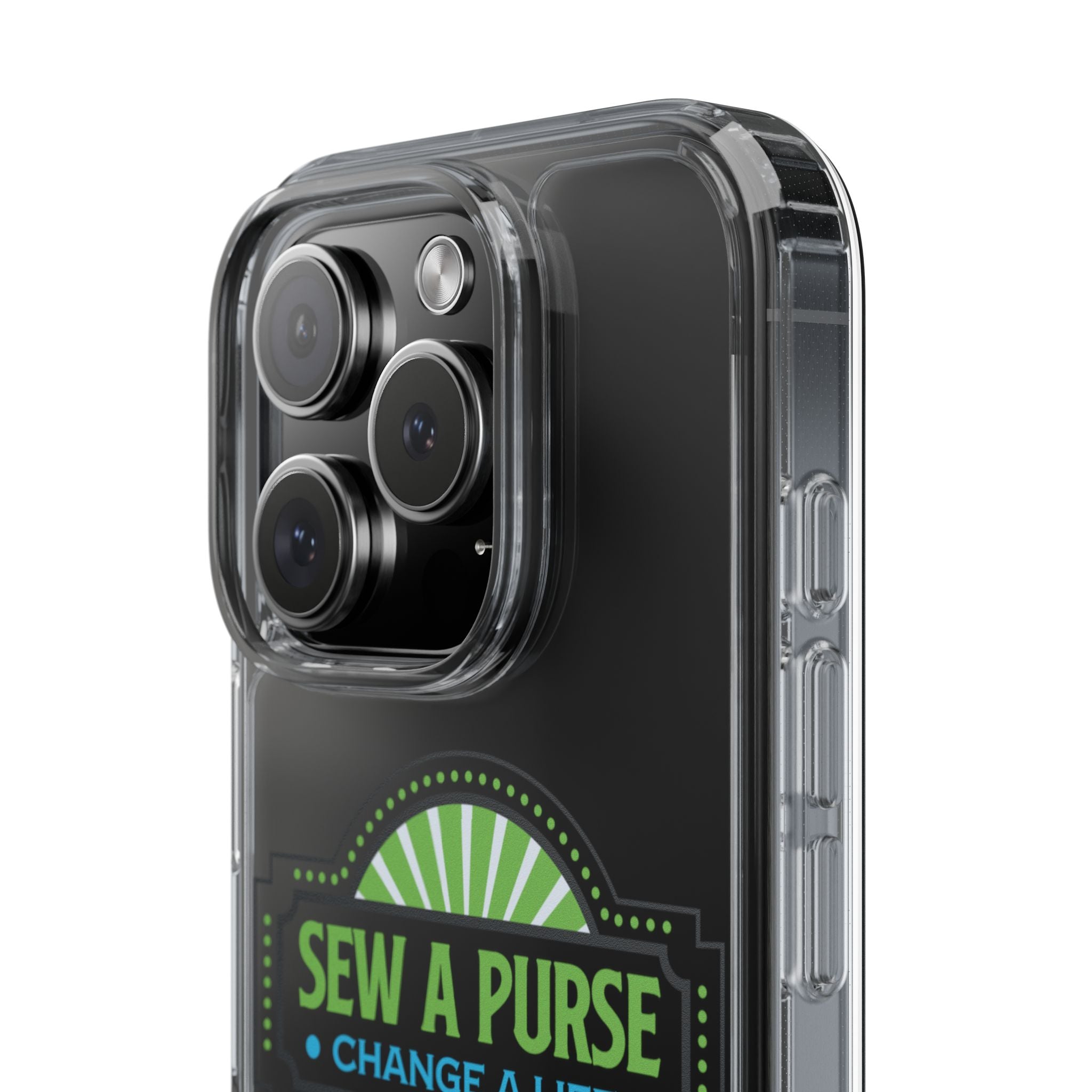 Clear Case — “Sew a Purse, Change a Life” Charity Phone Case