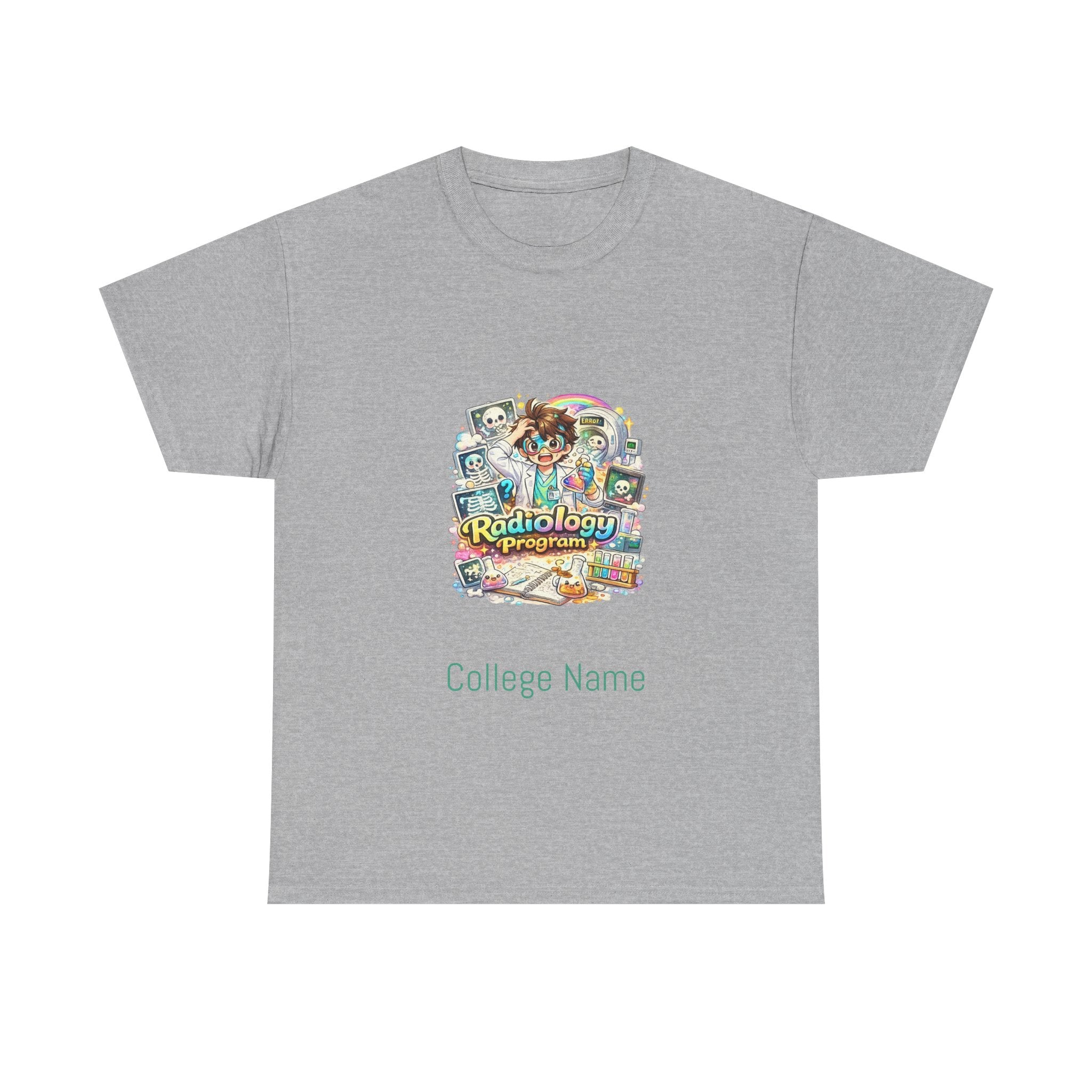 Radiology Tech Vintage Badge T-Shirt — Radiologic Technologist College Shirt