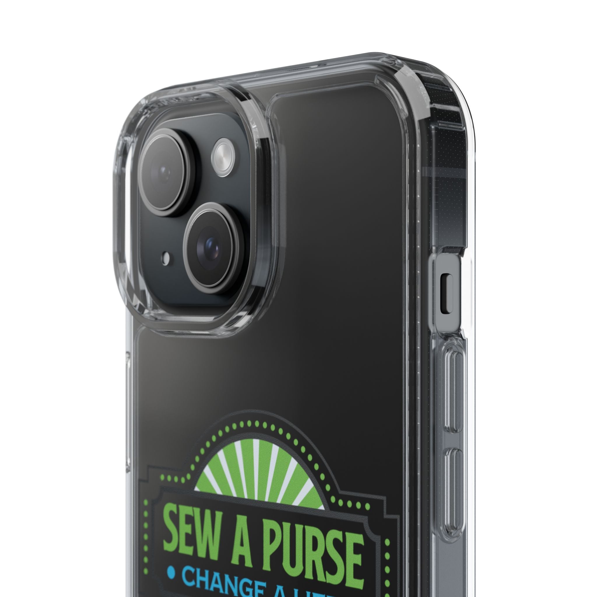 Clear Case — “Sew a Purse, Change a Life” Charity Phone Case