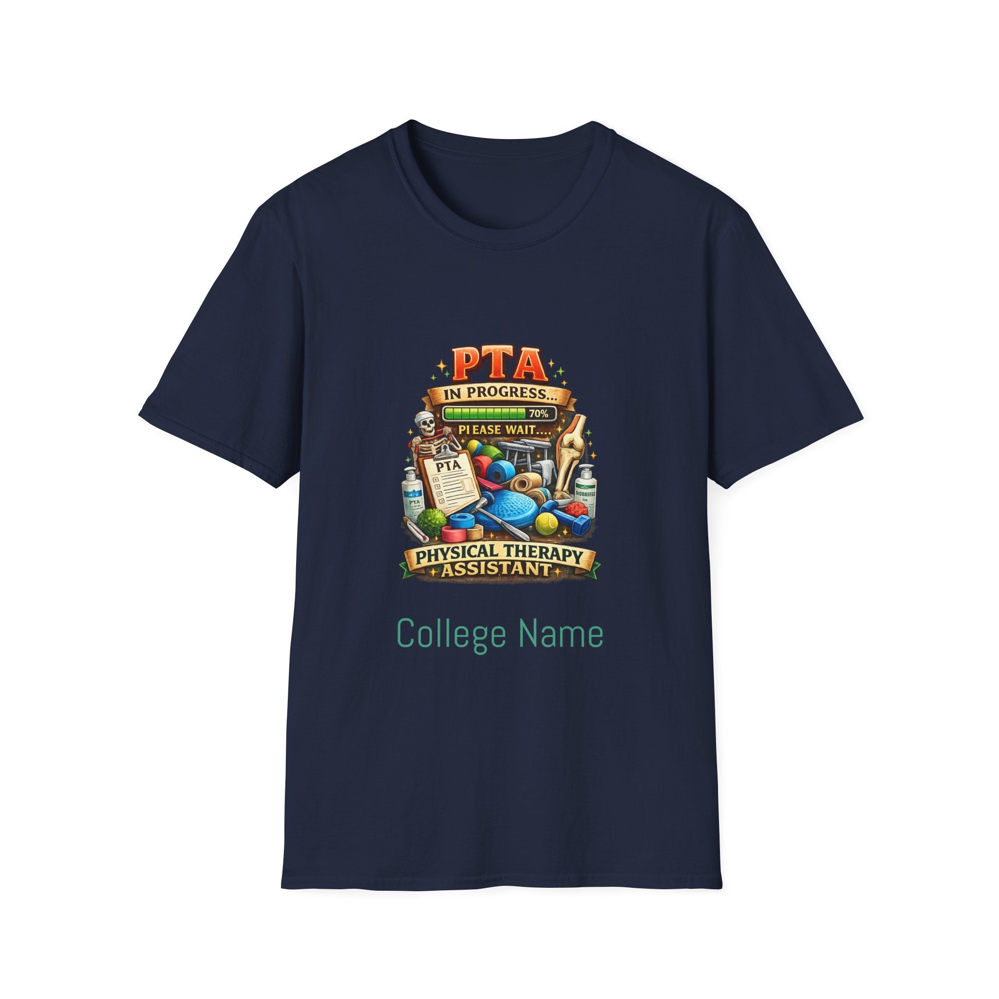 PTA In Progress T-Shirt — Physical Therapy Assistant Funny Therapist Gift