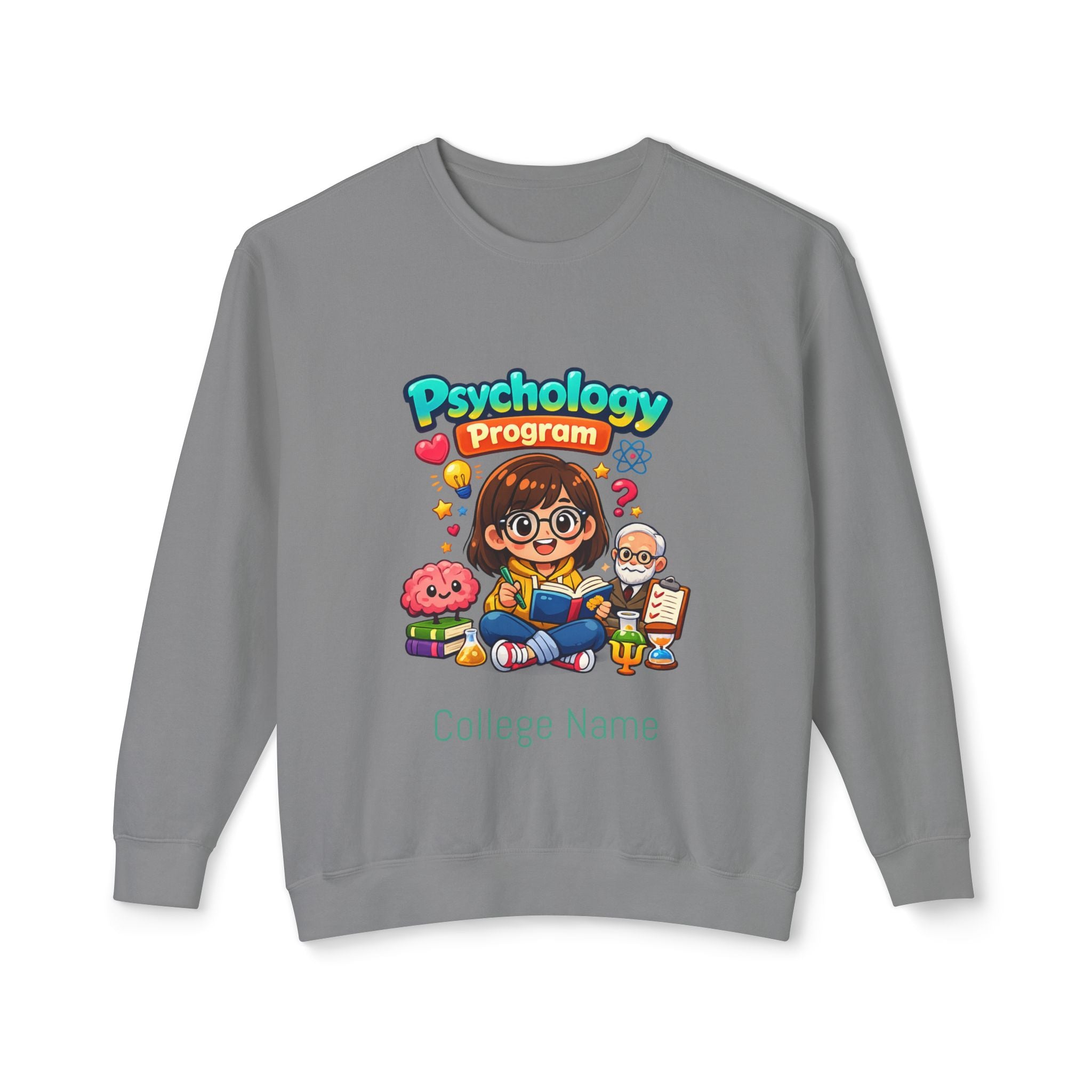 Psychology Program Crewneck Sweatshirt — Cute Student Grad Design