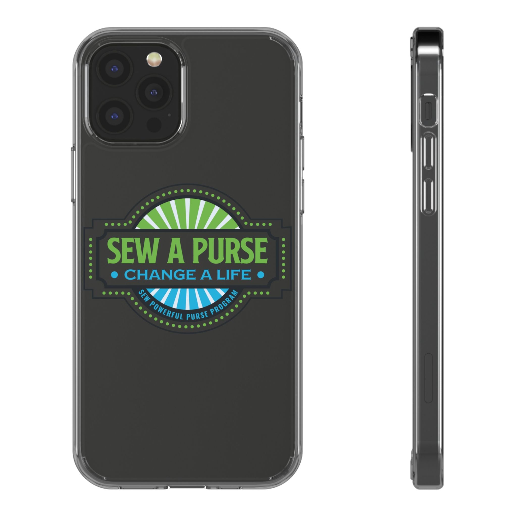 Clear Case — “Sew a Purse, Change a Life” Charity Phone Case