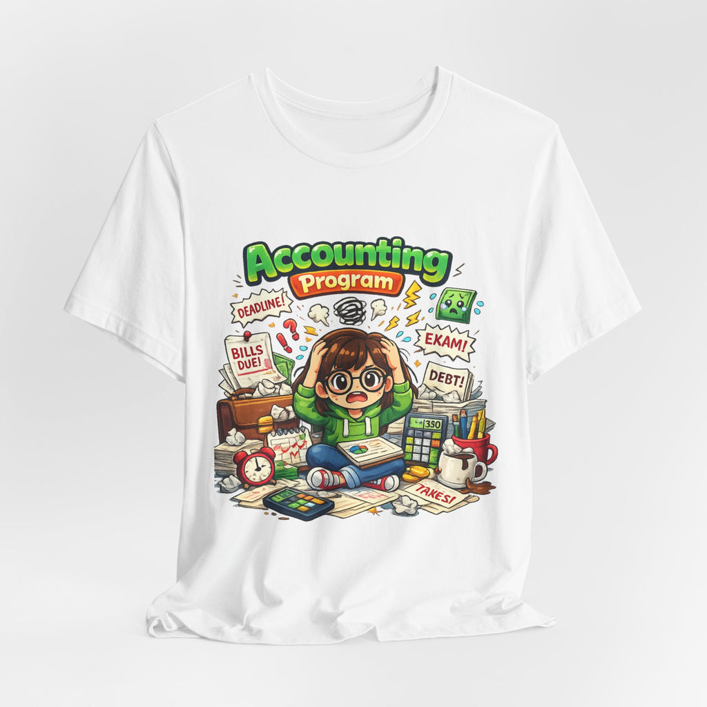 Accounting Program Student Tee — Cute Study Cartoon College Shirt