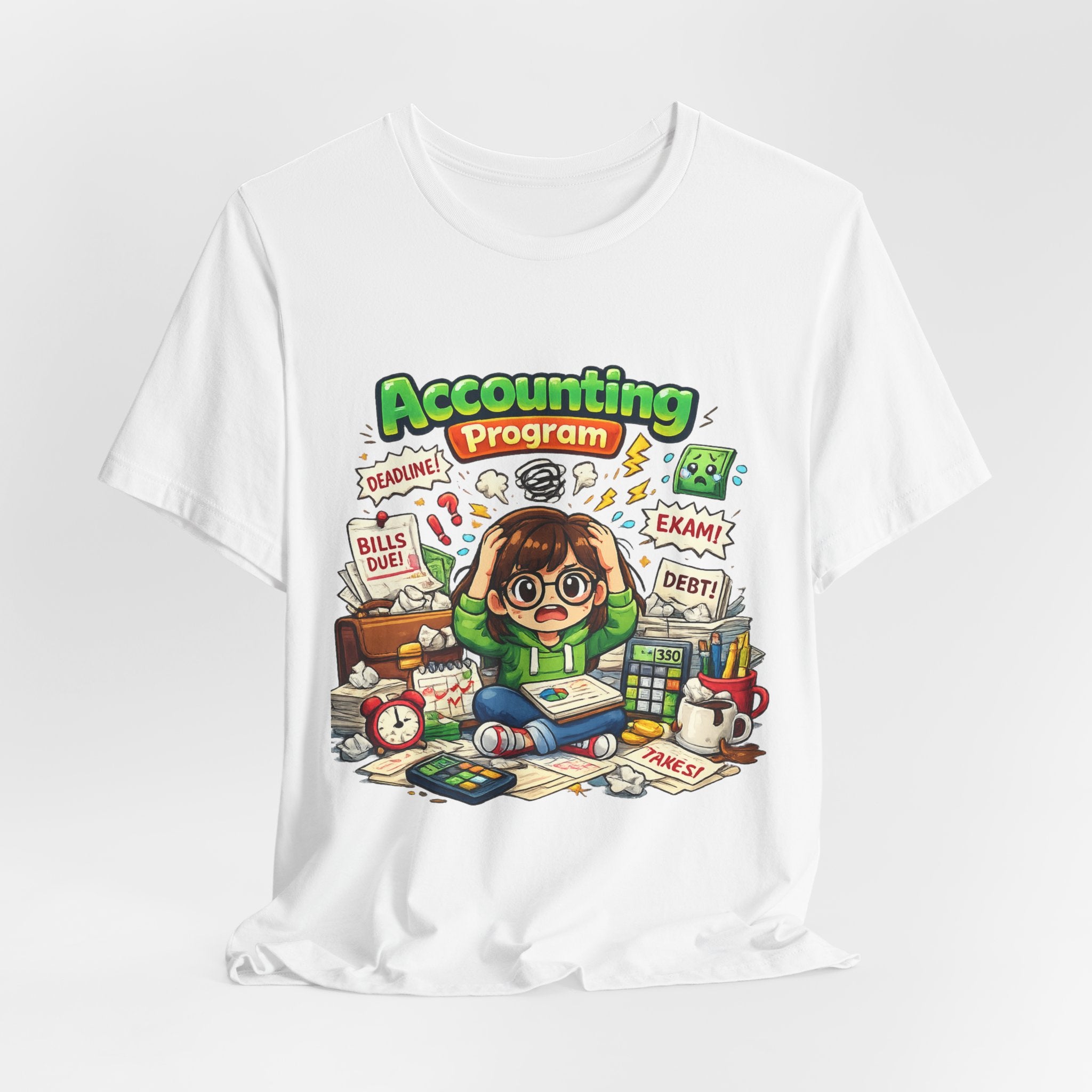 Accounting Program Student Tee — Cute Study Cartoon College Shirt