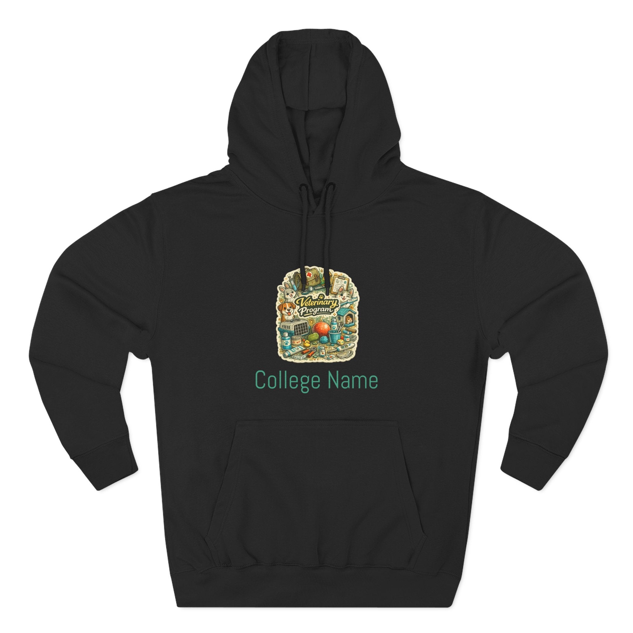 Veterinary Program Hoodie — Personalized College Name Fleece Pullover