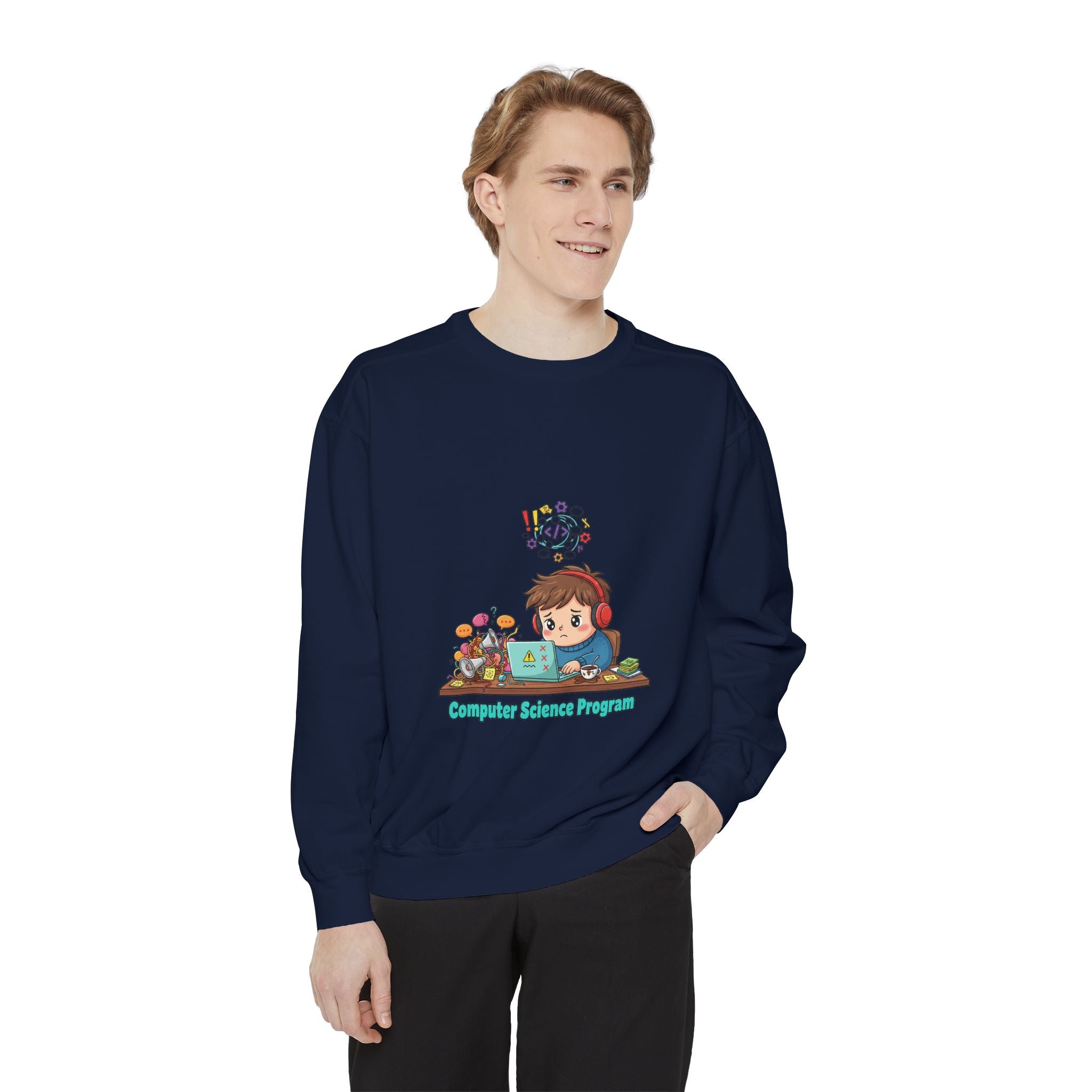 Computer Science Unisex Garment-Dyed Sweatshirt