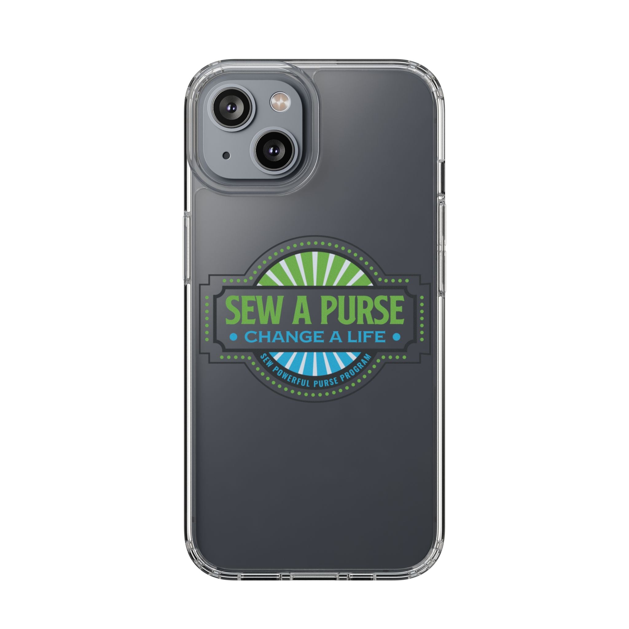 Clear Case — “Sew a Purse, Change a Life” Charity Phone Case