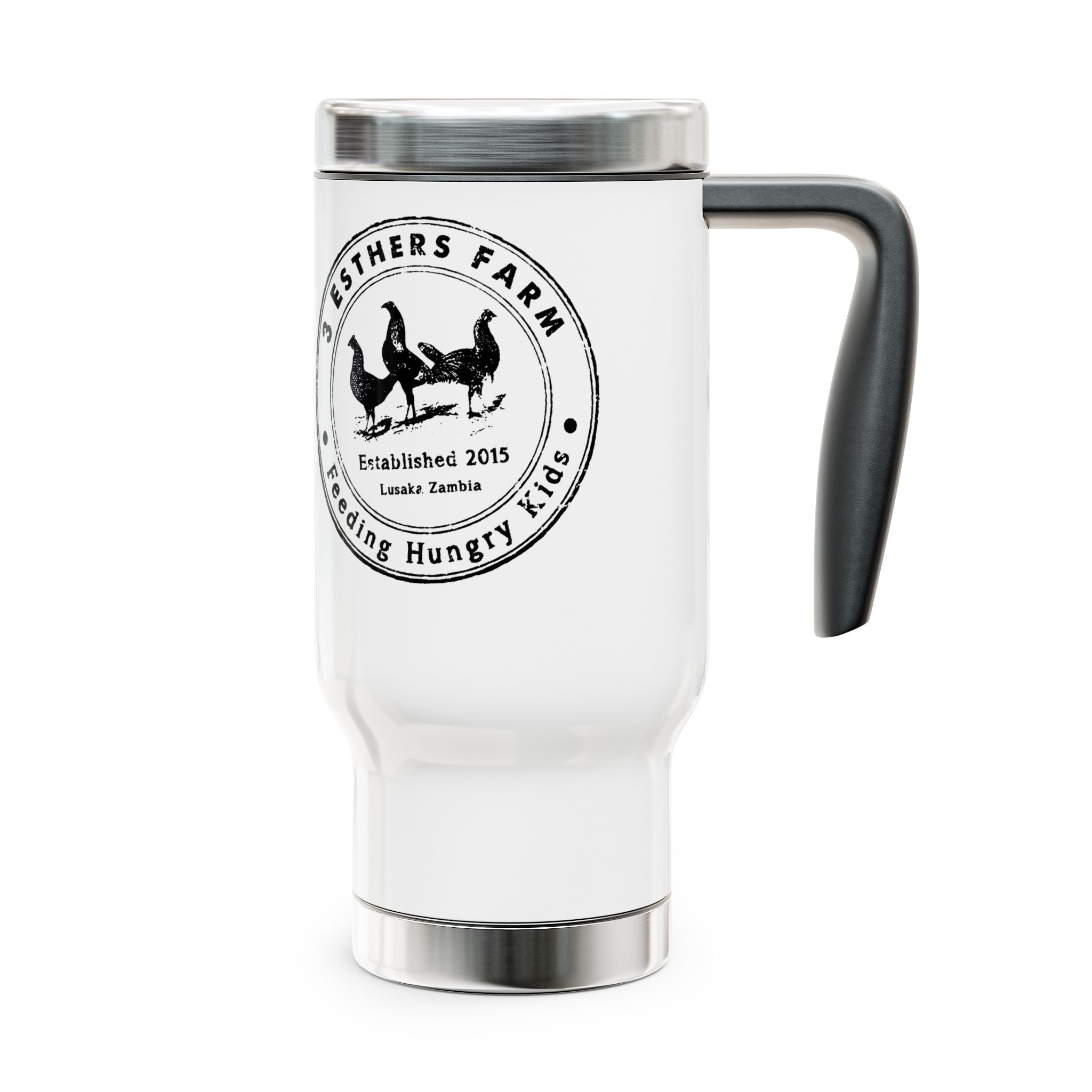 3 Esthers Farm 14oz Stainless Steel Travel Mug with Handle