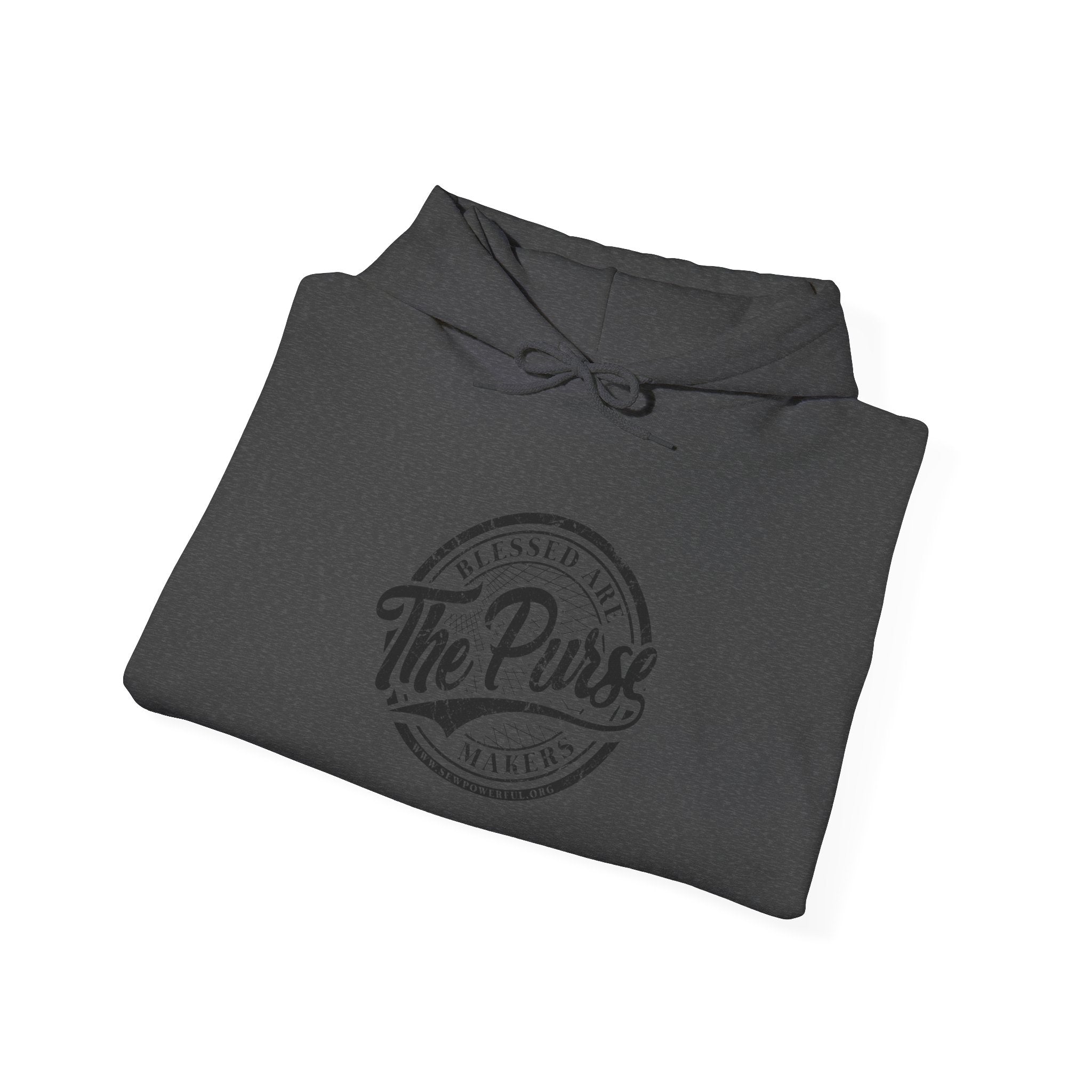 The Purse Vintage Logo Hoodie — Retro Circular Graphic Pullover