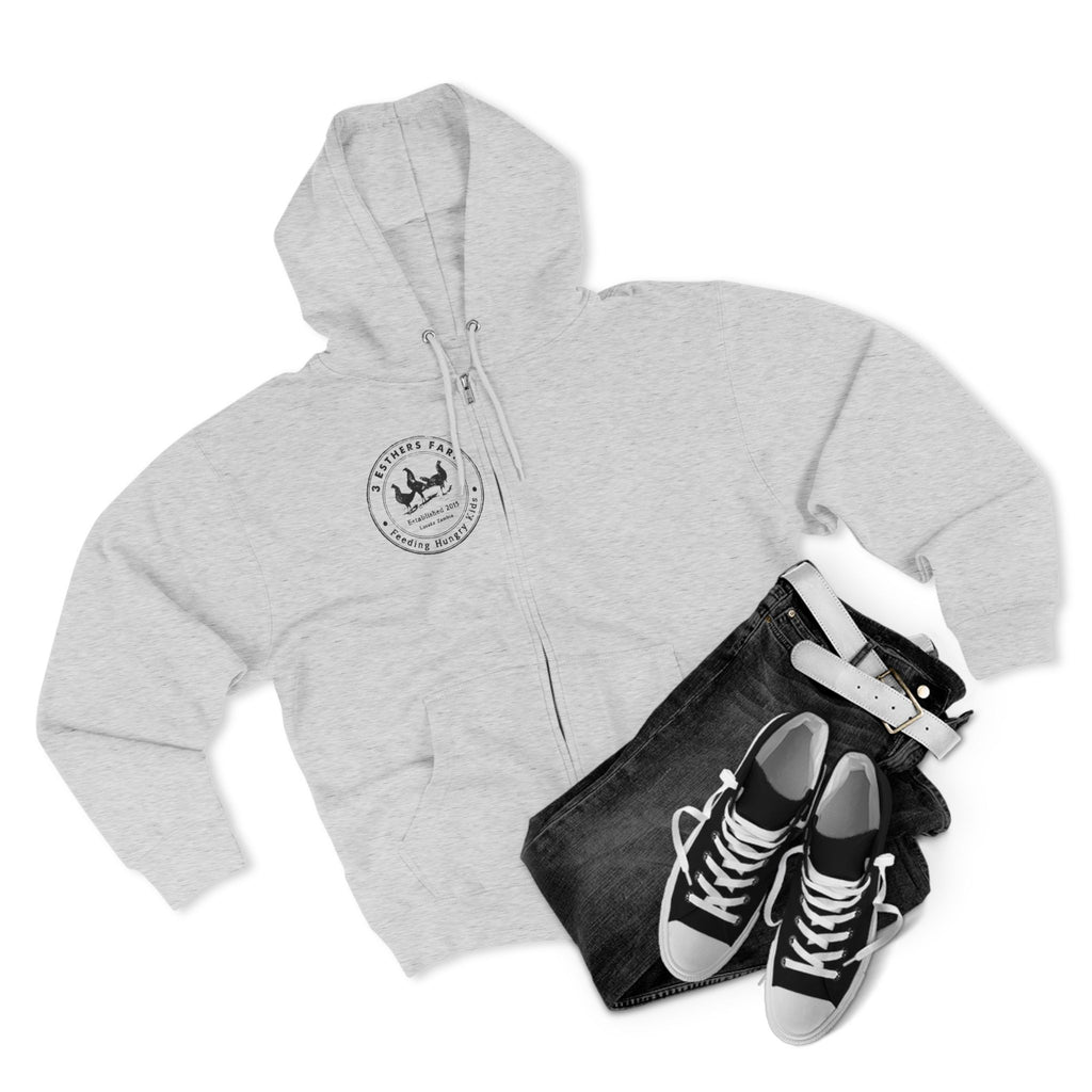 3 Esther Zip Hoodie – Coastal Sailing Badge Chest Print
