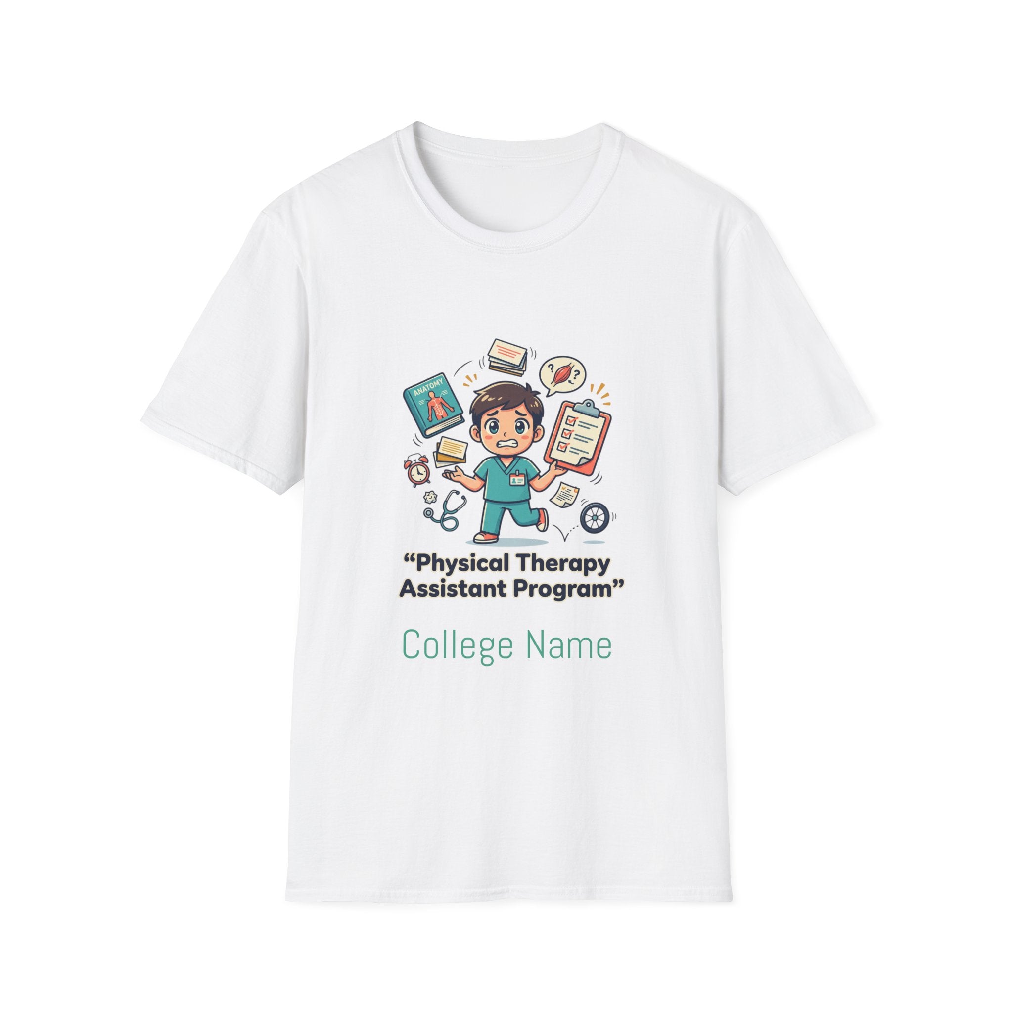 Physical Therapy Assistant Program T-Shirt — Cute PTA Student Tee (Custom College Name)