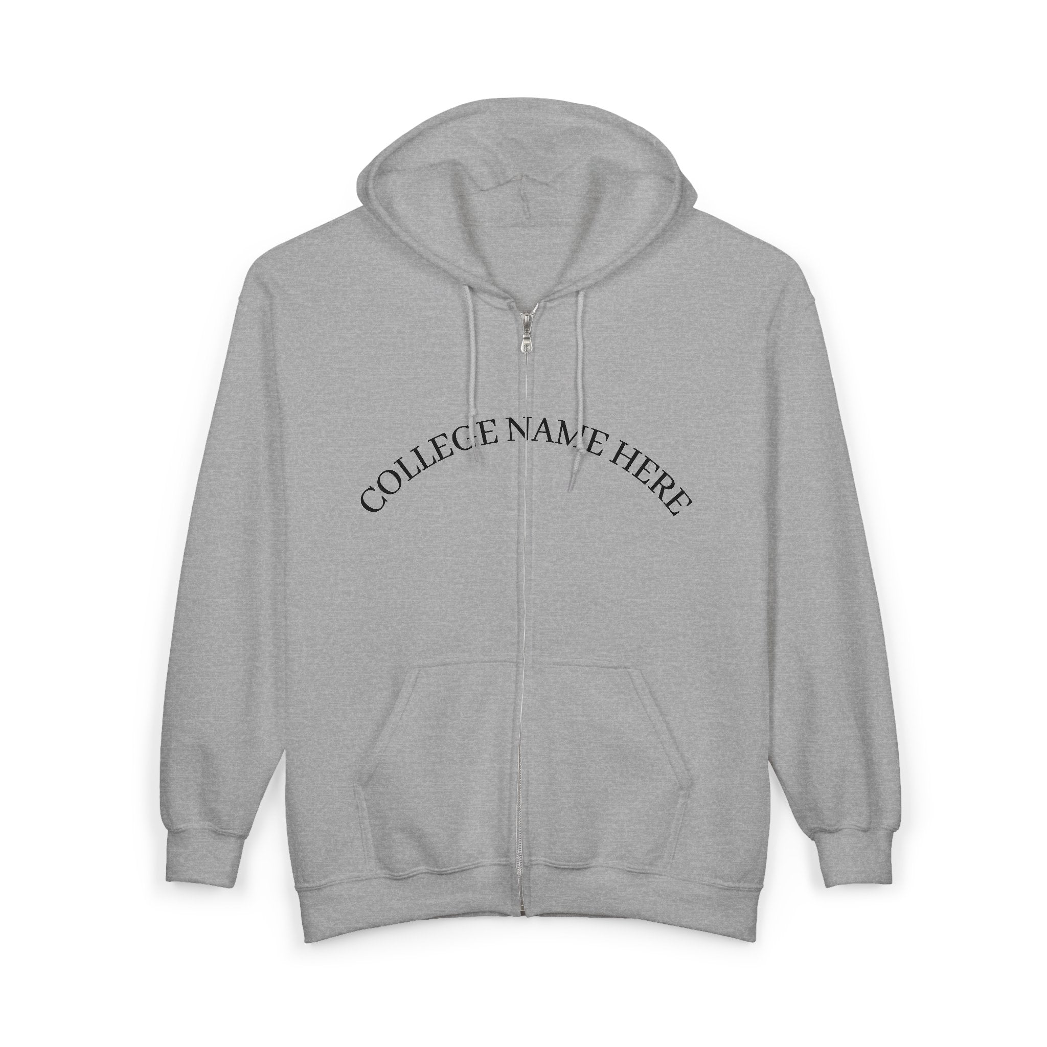Nursing Program Zip Hoodie — 'Nursing Program Will Not Defeat Me' Full-Zip Sweatshirt