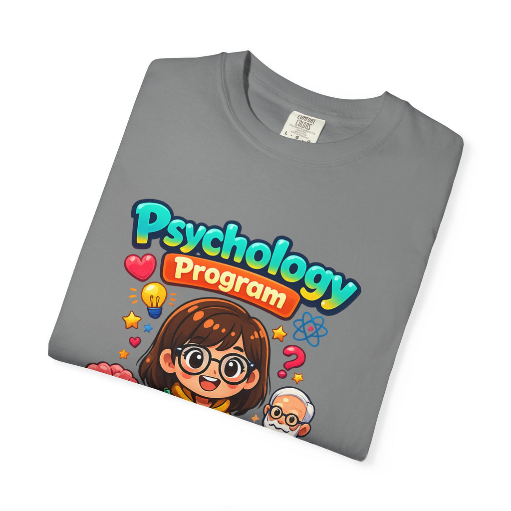 Psychology Program T-Shirt — Cute Student Cartoon Design