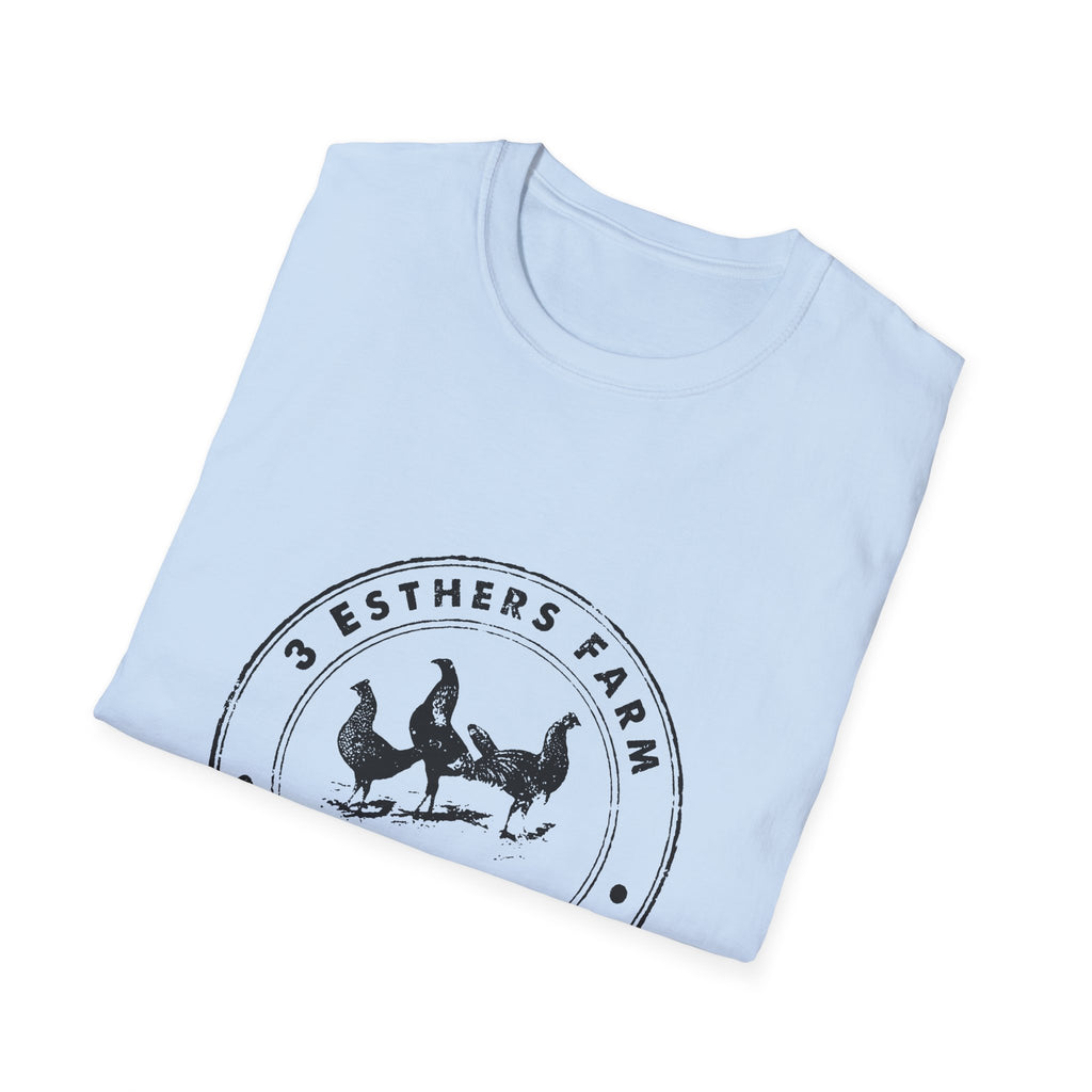 Farmhouse Chickens T-Shirt — "Pesthers Farm: Feeding Hungry Hens" Vintage Logo