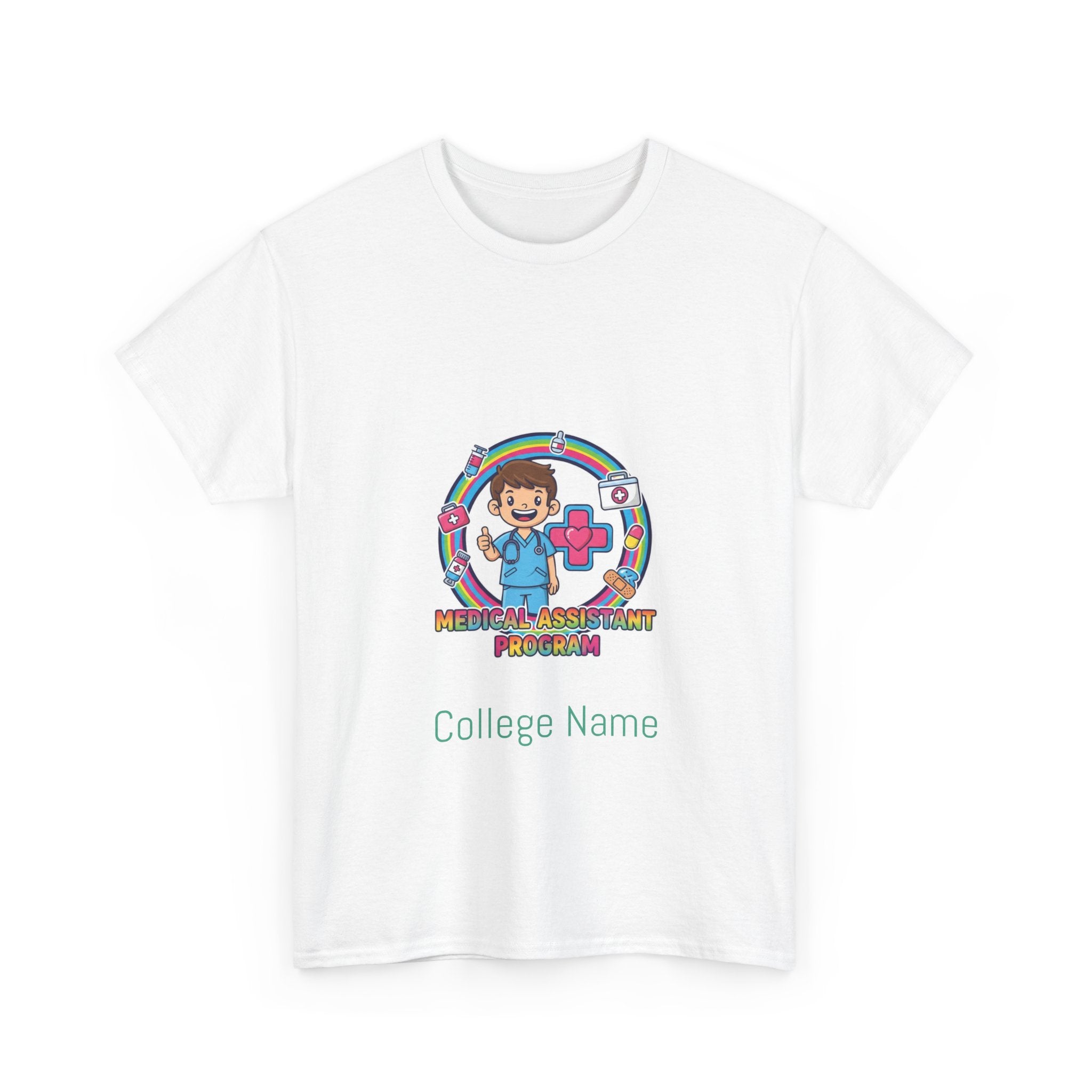 Medical Assistant Graphic Tee — White T‑Shirt