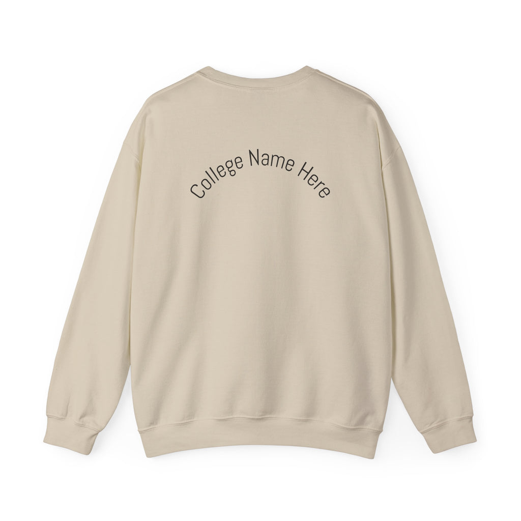 Therapy Humor Crewneck Sweatshirt — "Occupational Therapy Helps You Walk"