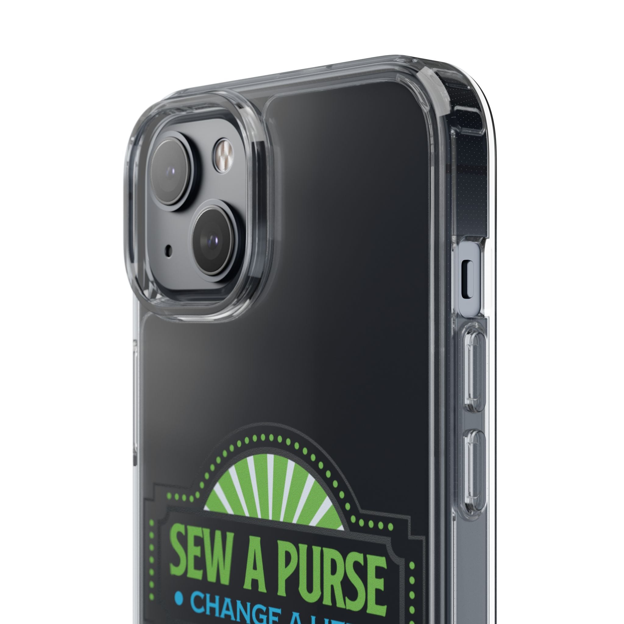 Clear Case — “Sew a Purse, Change a Life” Charity Phone Case