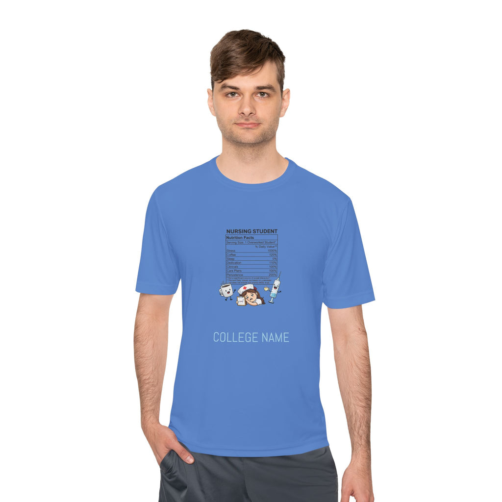 Nursing Student Nutrition Facts Tee — Funny Nursing School Gift