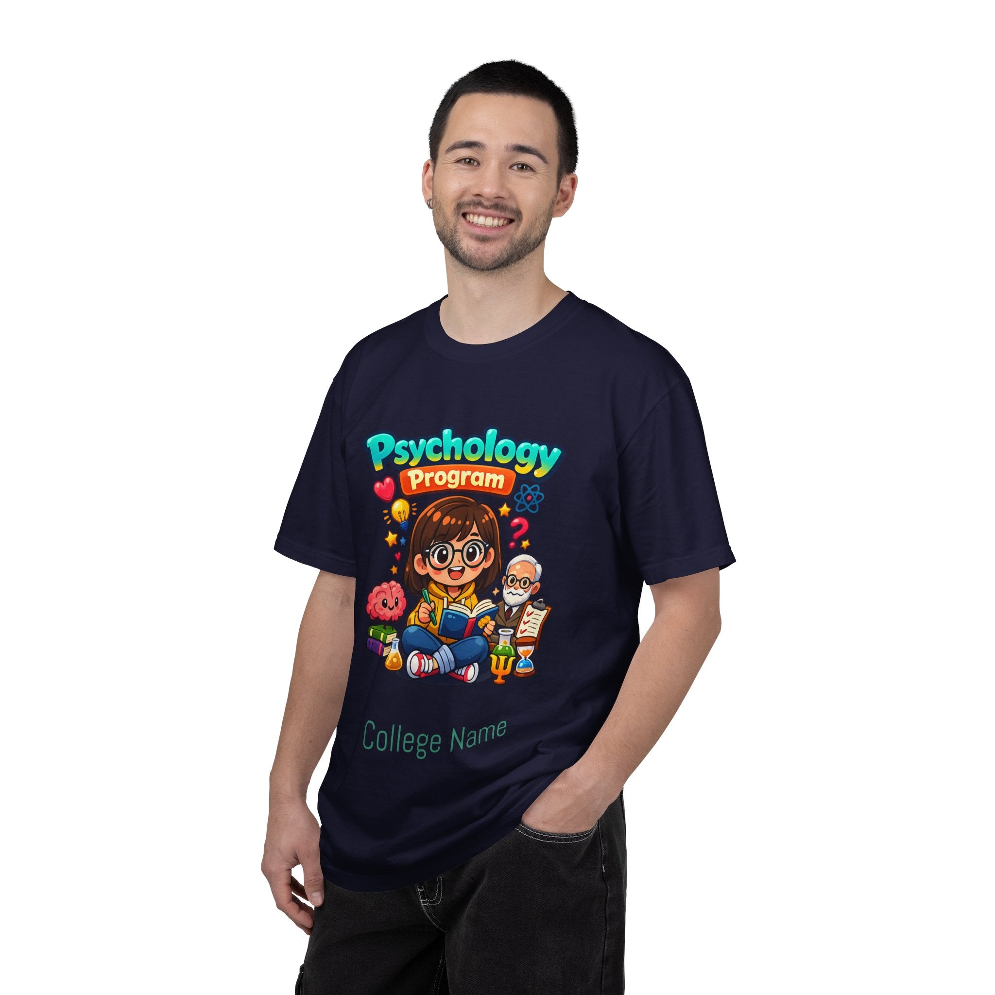 Psychology Program T-Shirt — Cute Student Cartoon Design
