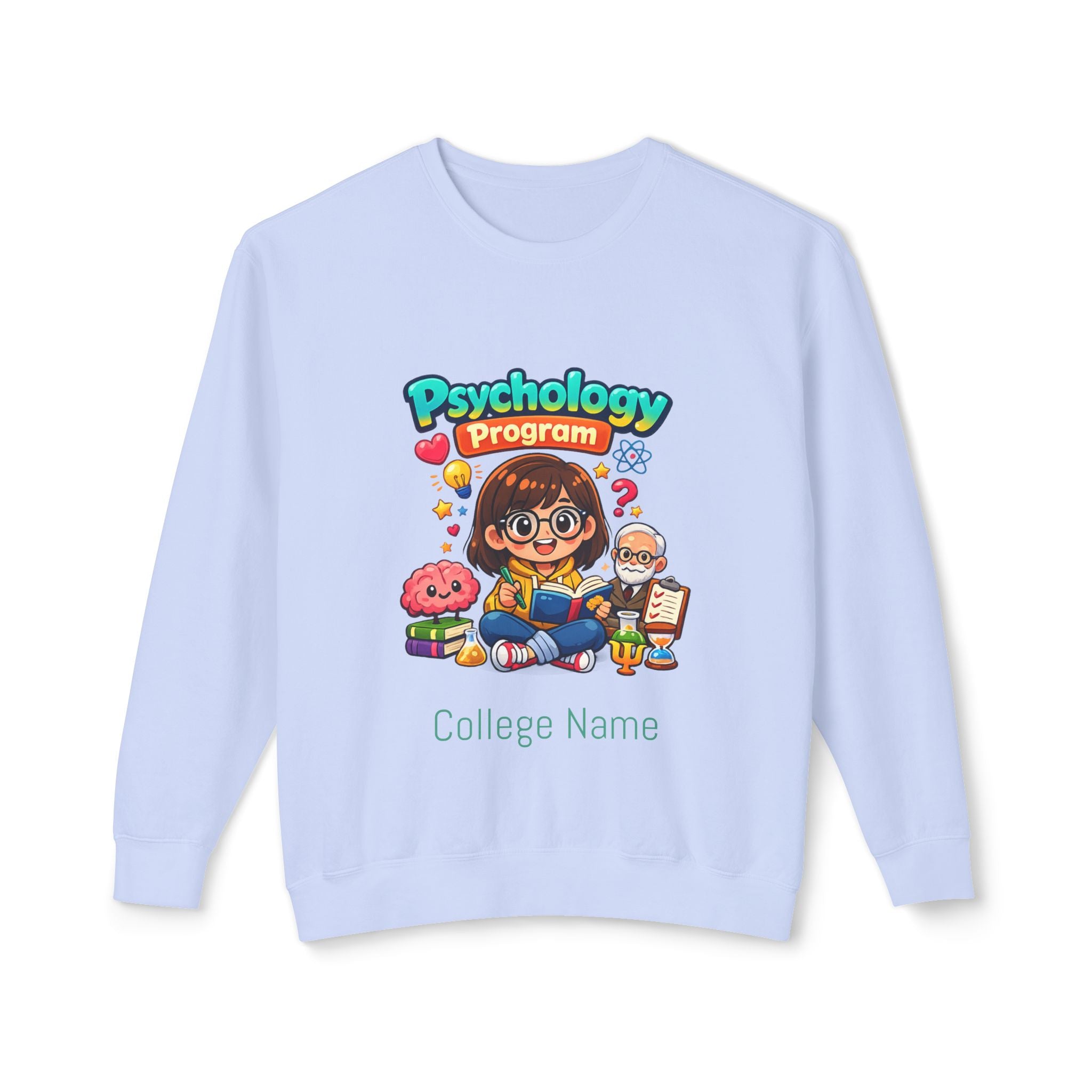 Psychology Program Crewneck Sweatshirt — Cute Student Grad Design