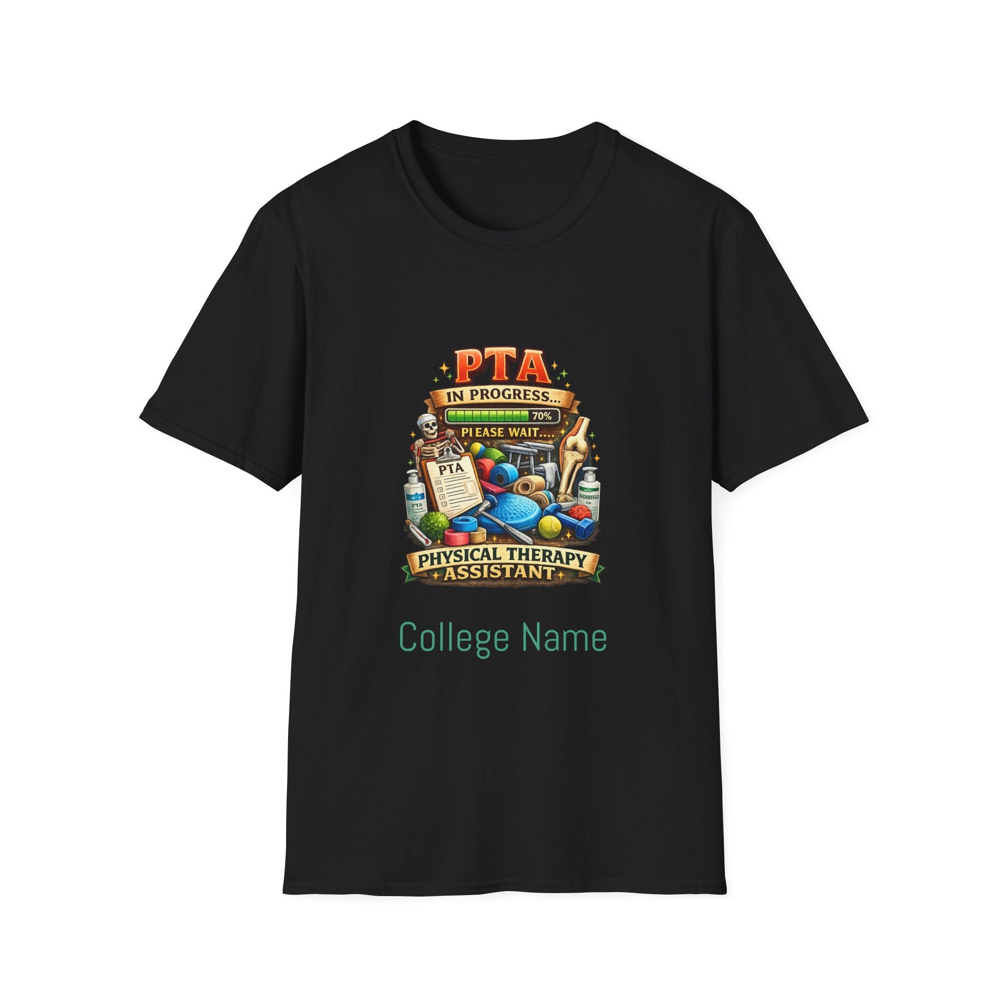 PTA In Progress T-Shirt — Physical Therapy Assistant Funny Therapist Gift
