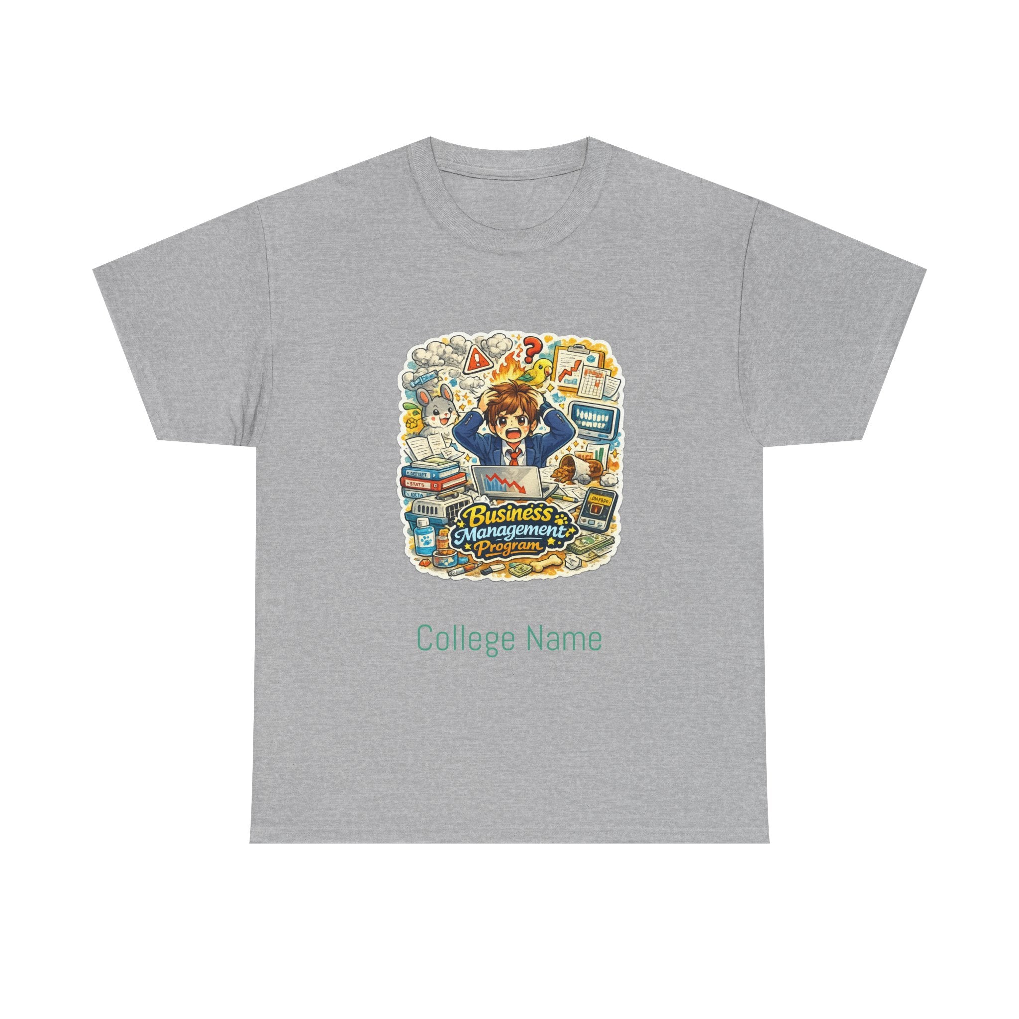 Business Management Major T-Shirt - Cute College Illustration Tee