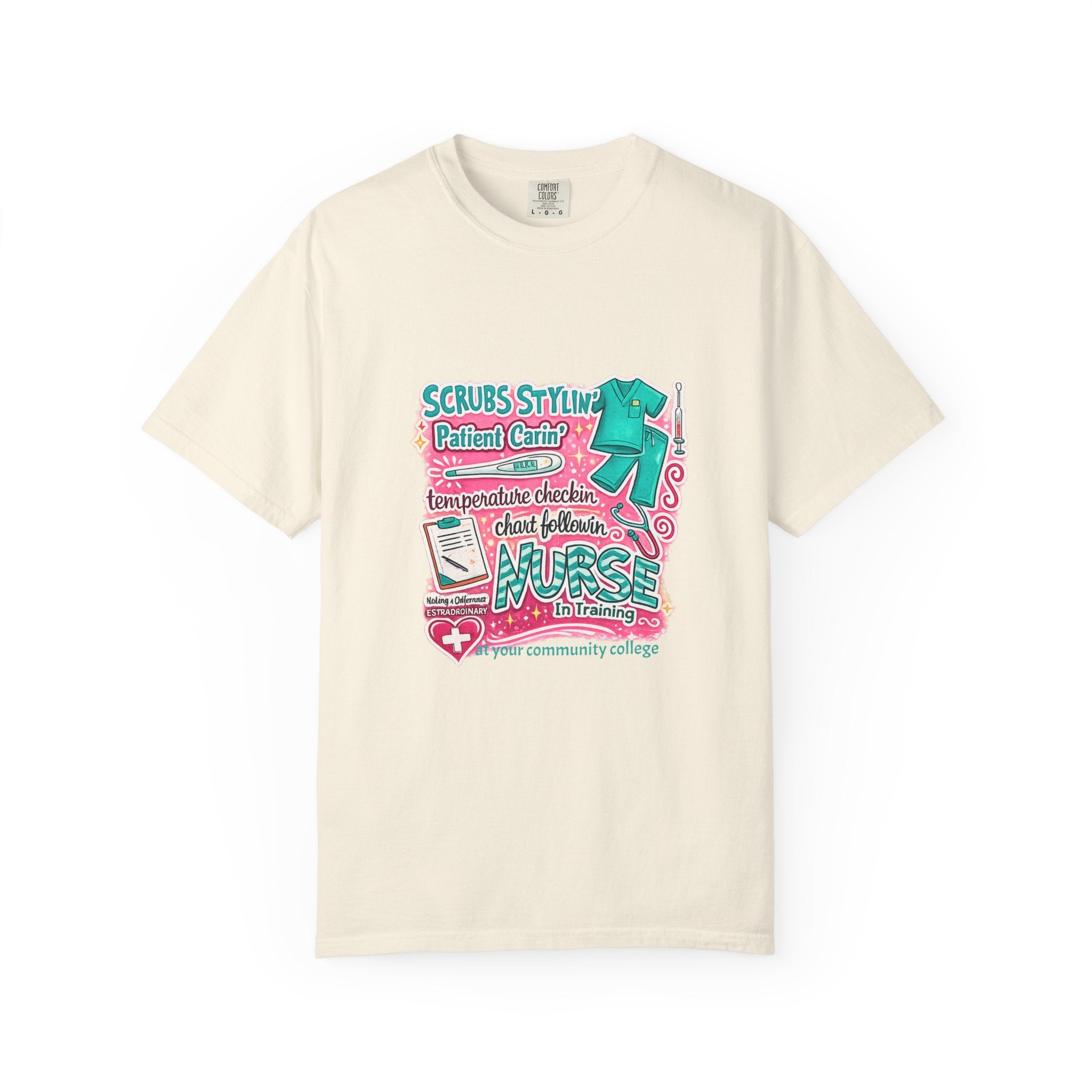 Nurse Scrubs Graphic T-Shirt — 'Scrubs Styling' Cute Medical Humor Tee