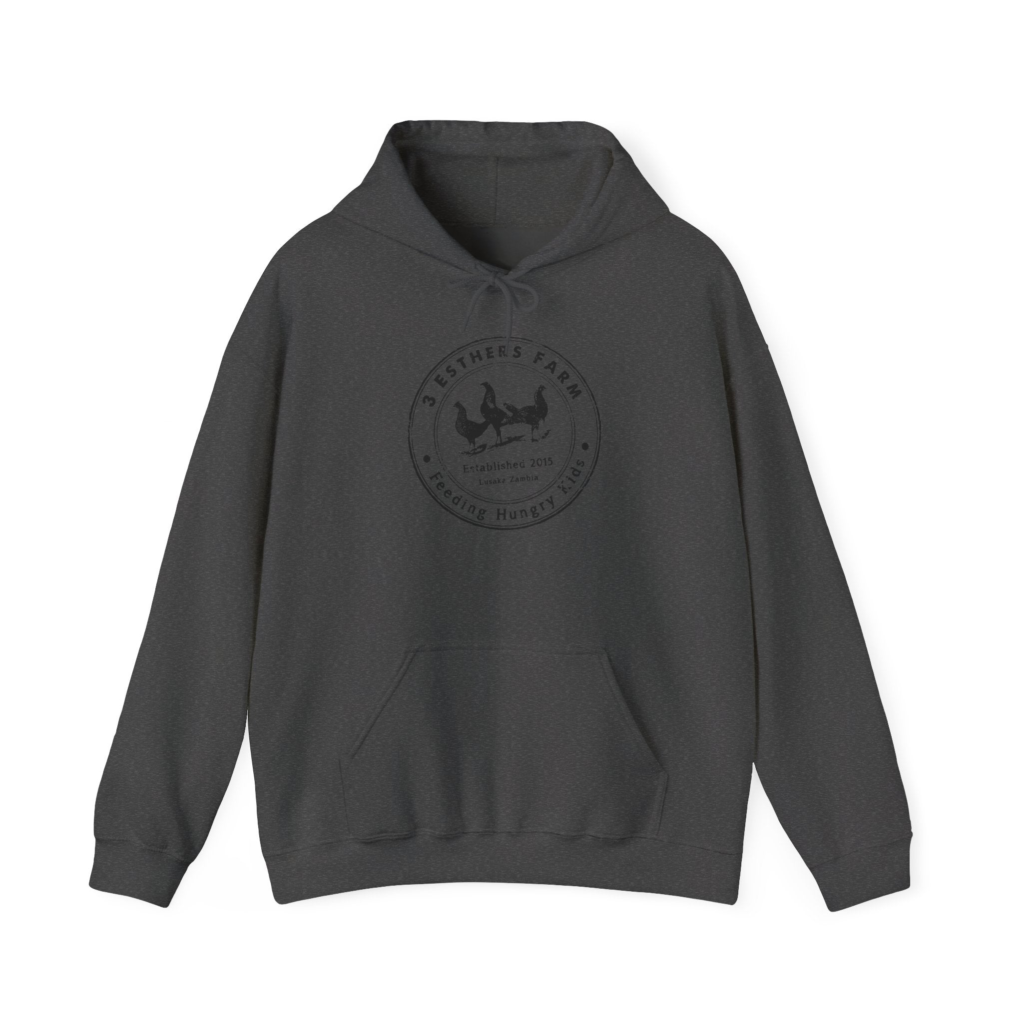 Farmhouse Chicken Hoodie — Crest Logo ‘Est. 2021’ Cozy Pullover