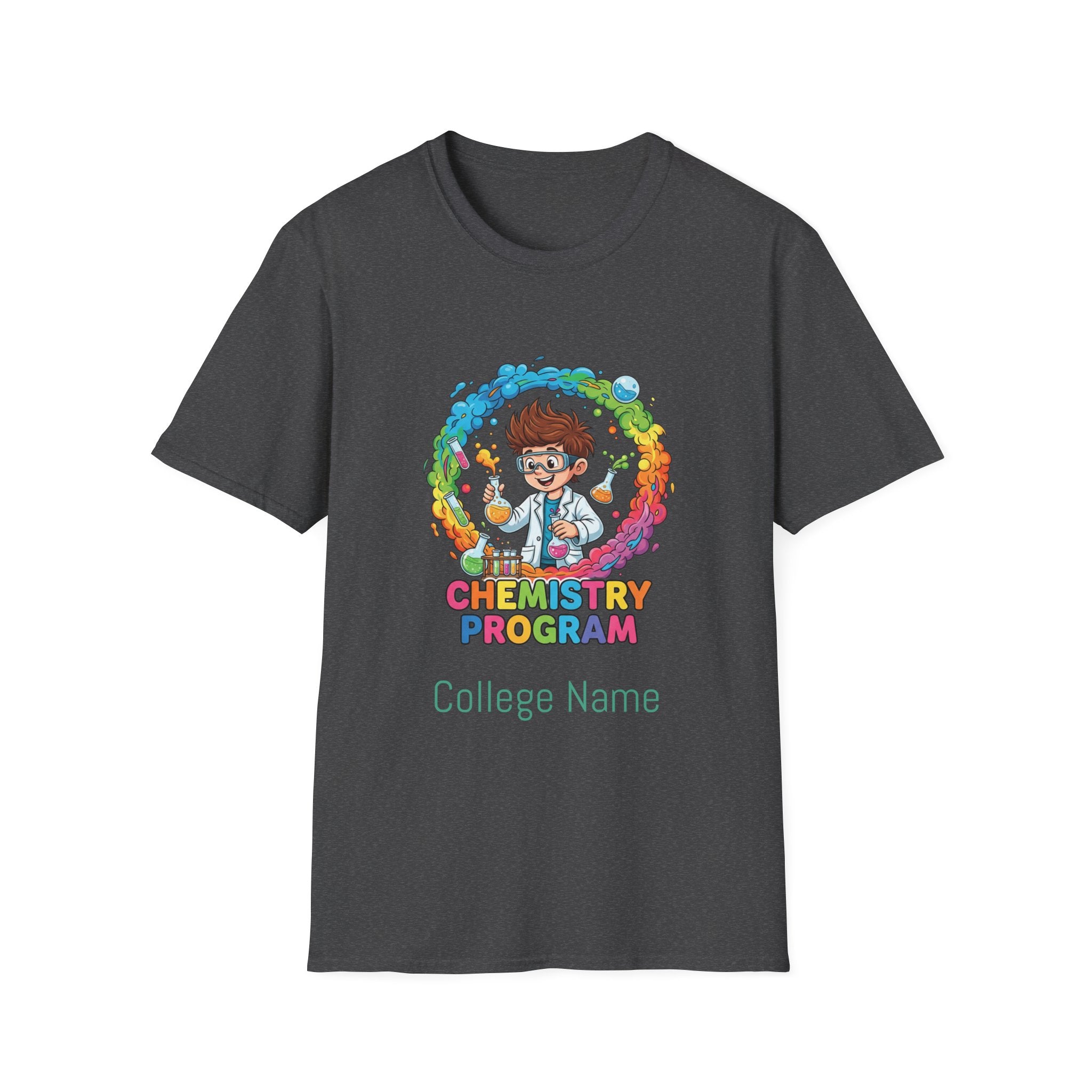 Chemistry Program T-Shirt — Colorful Science Club Tee