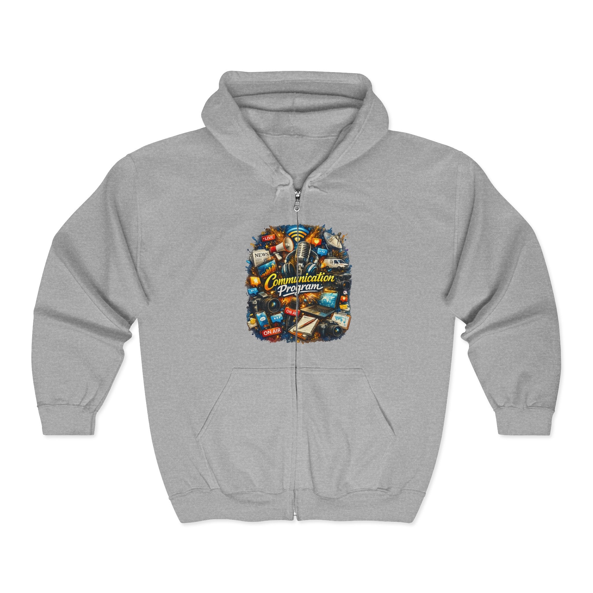 Communication Travel Zip Hoodie