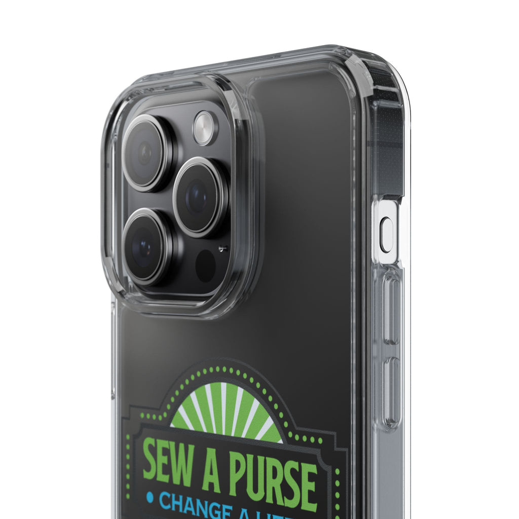Clear Case — “Sew a Purse, Change a Life” Charity Phone Case
