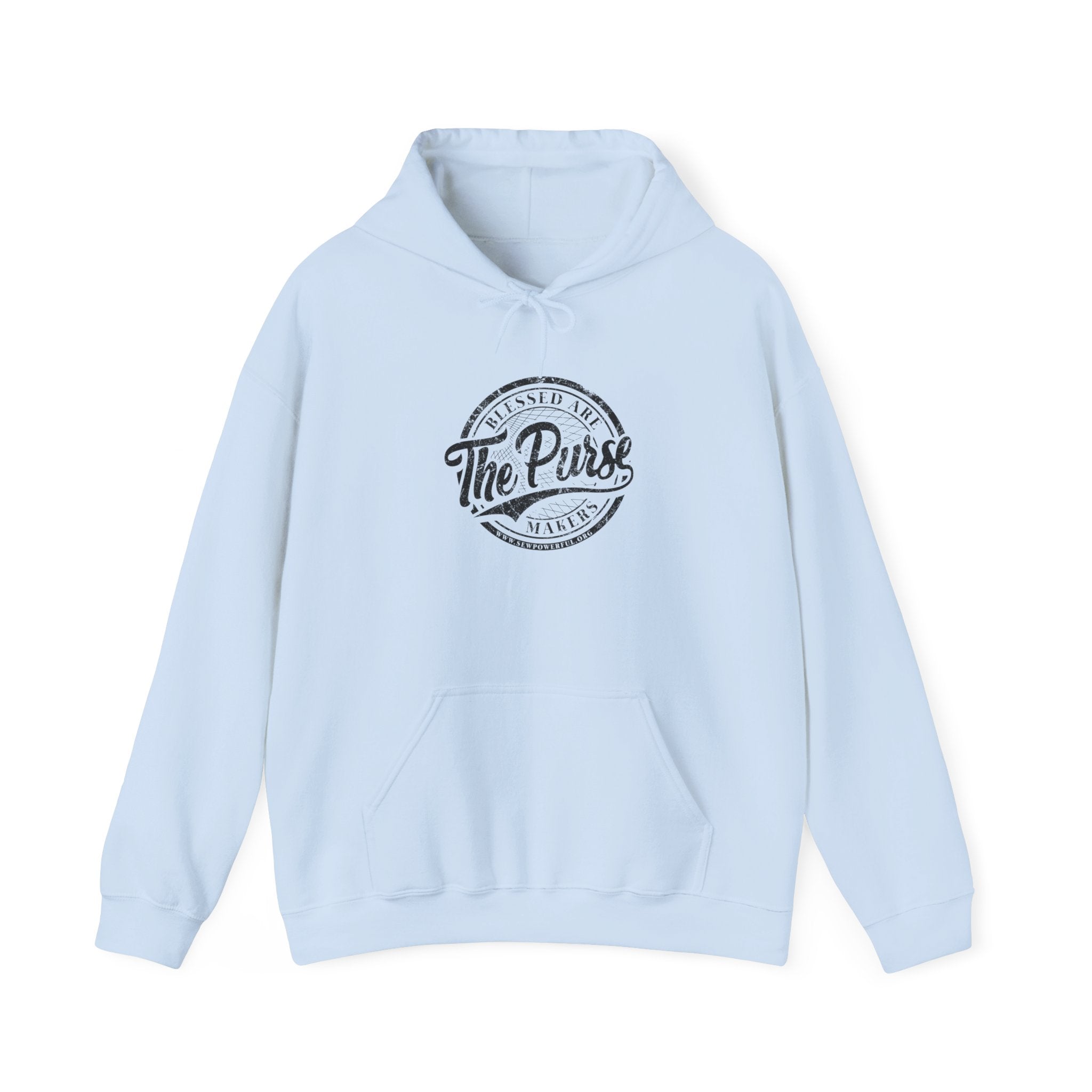 The Purse Vintage Logo Hoodie — Retro Circular Graphic Pullover