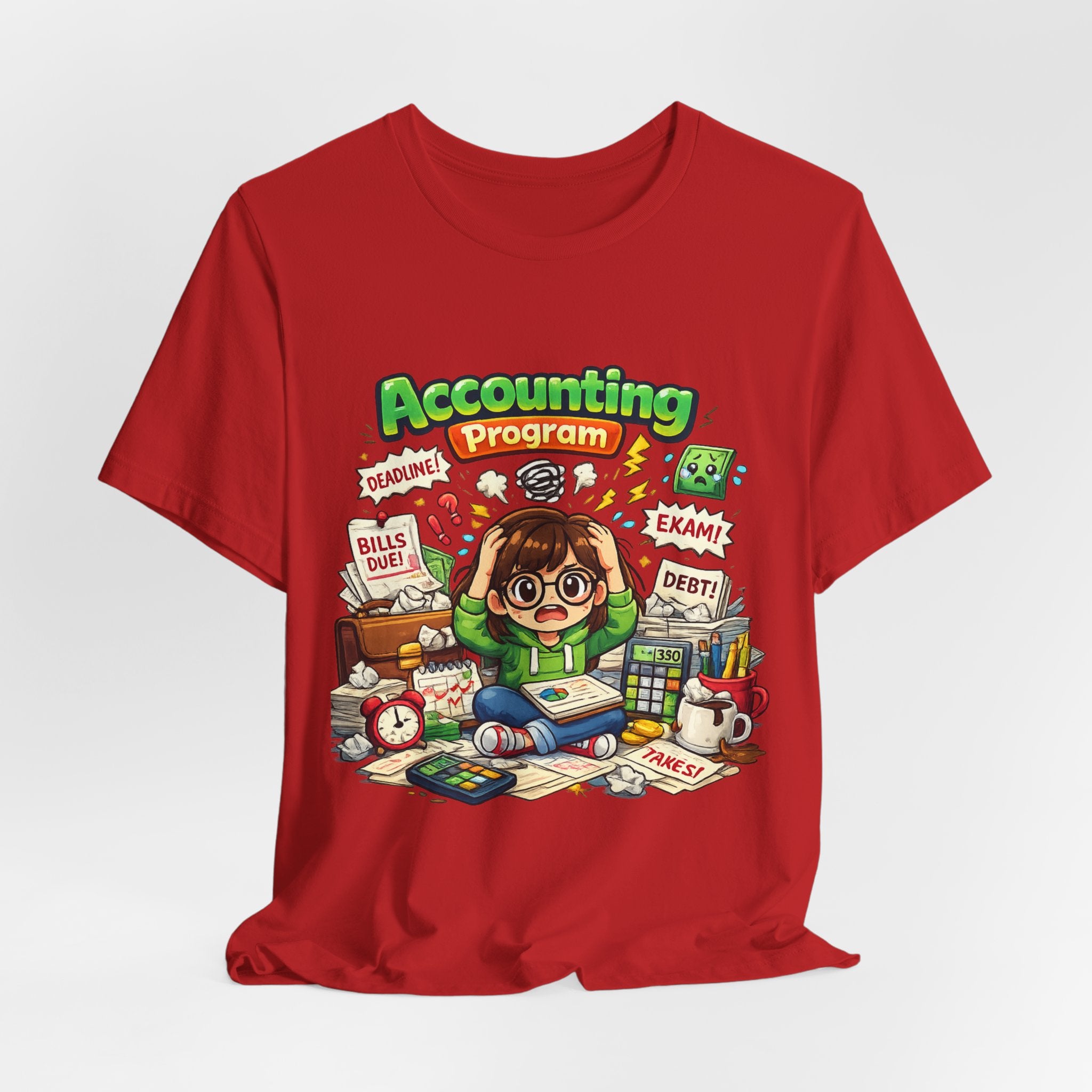 Accounting Program Student Tee — Cute Study Cartoon College Shirt