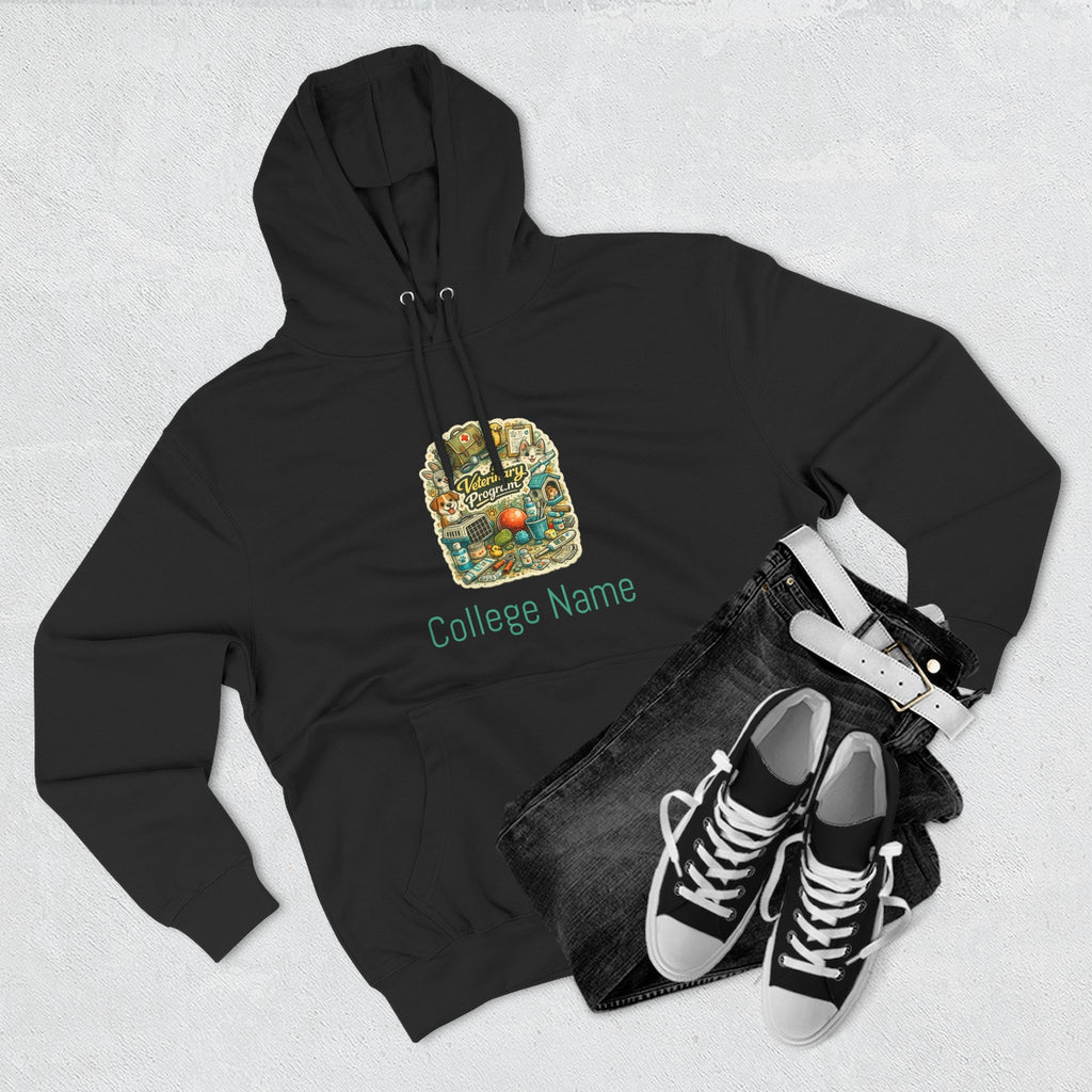 Veterinary Program Hoodie — Personalized College Name Fleece Pullover