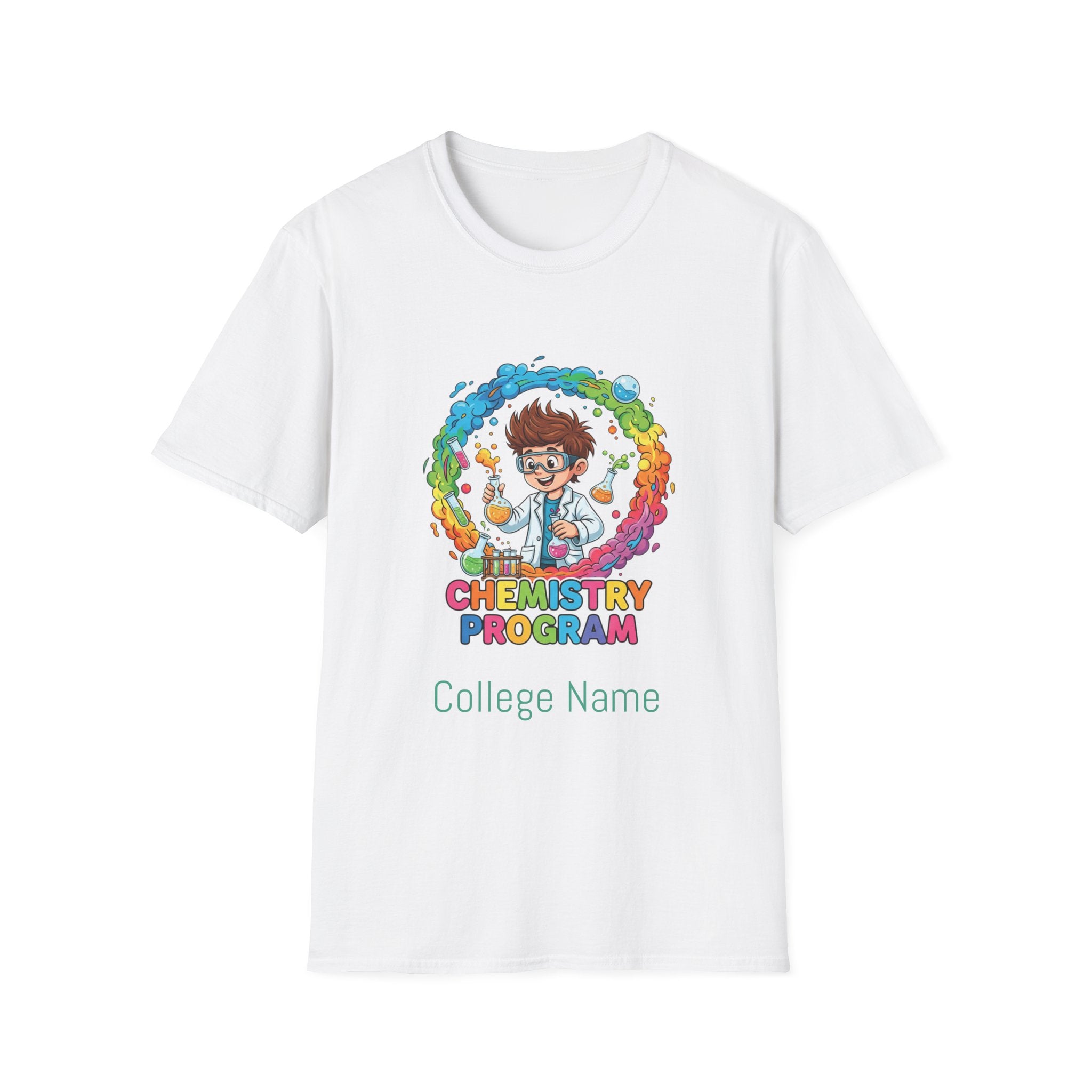 Chemistry Program T-Shirt — Colorful Science Club Tee
